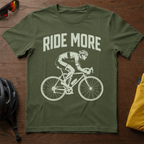"Ride More" Road Cyclist Tee - Chainline Collective