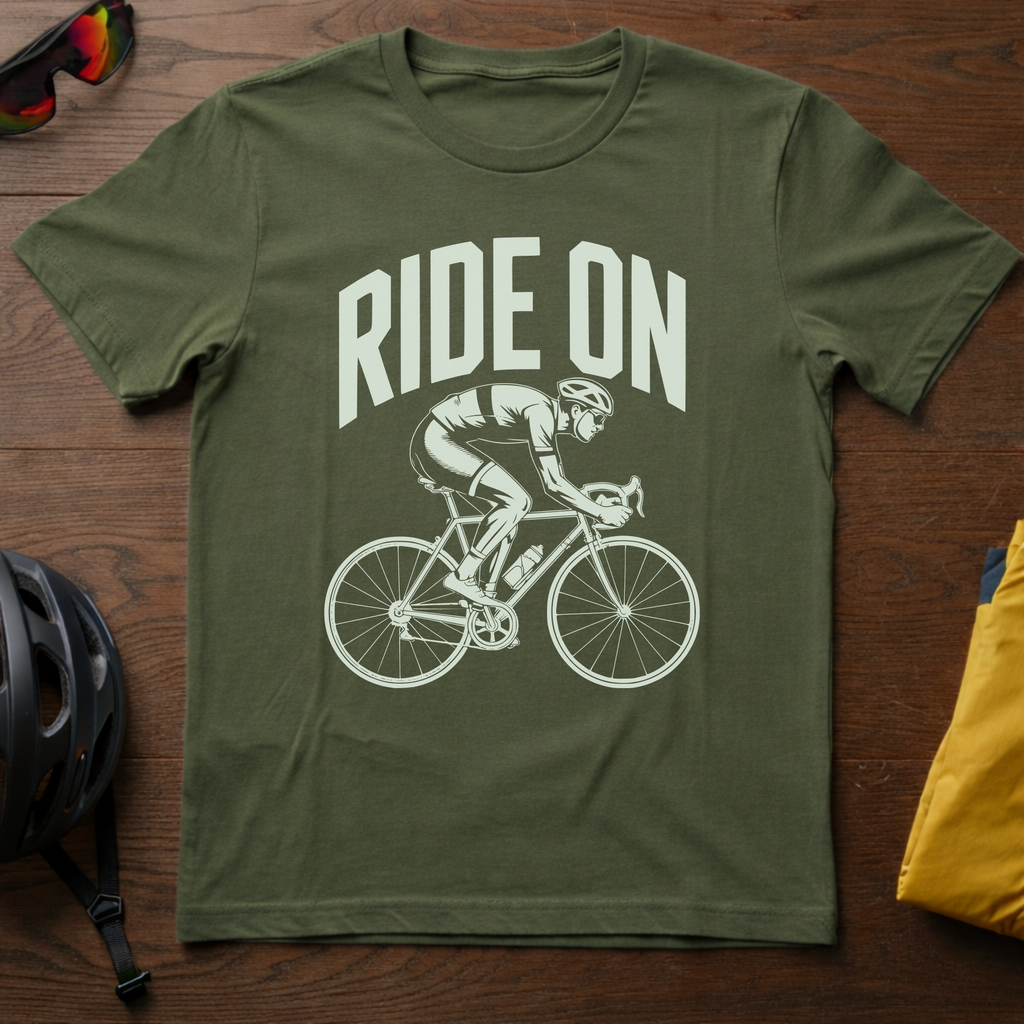 "Ride On" Road Cyclist Tee - Chainline Collective