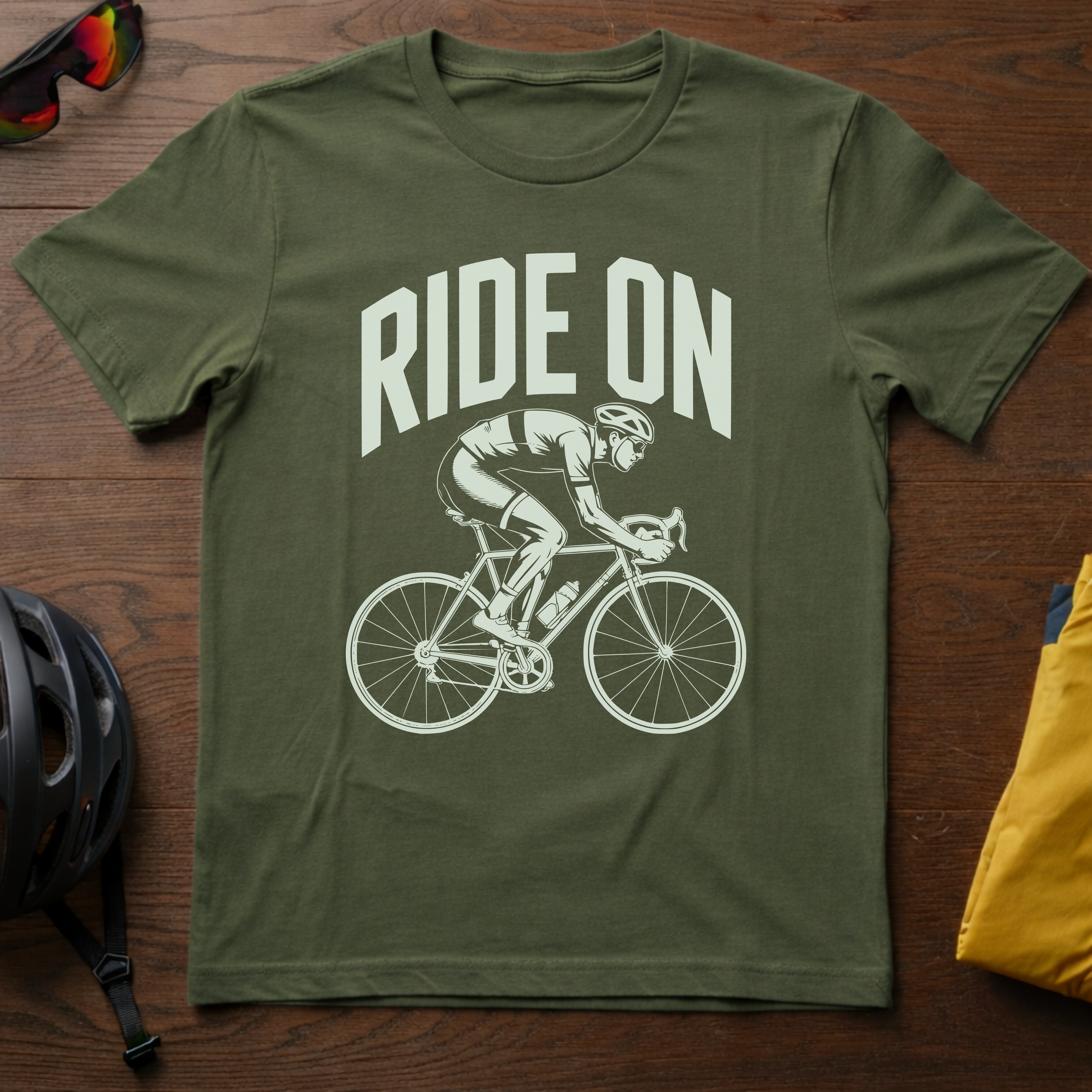 "Ride On" Road Cyclist Tee - Chainline Collective