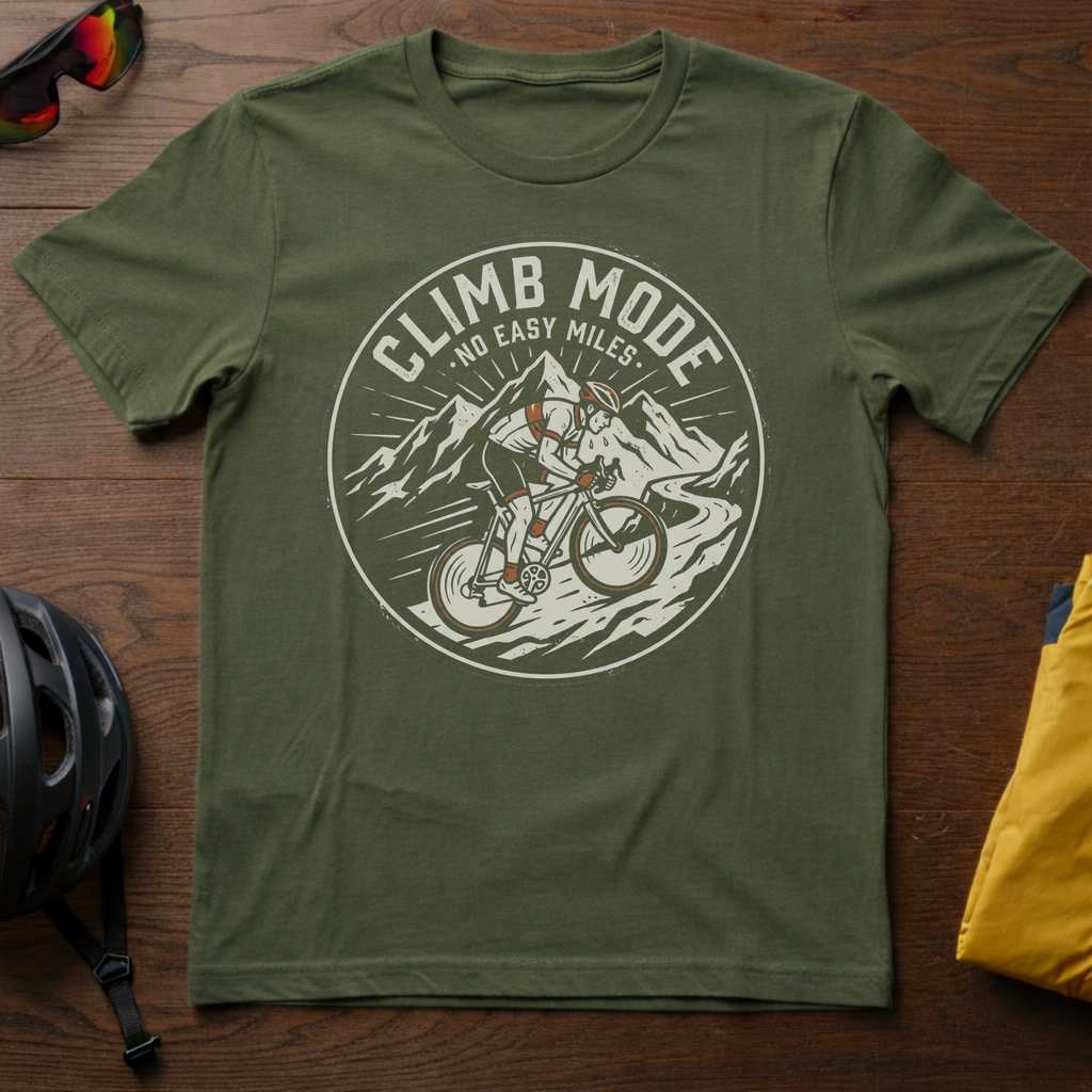Climb Mode: No Easy Miles Tee - Chainline Collective