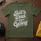 Just a Dad Who Loves Cycling Tee - Chainline Collective