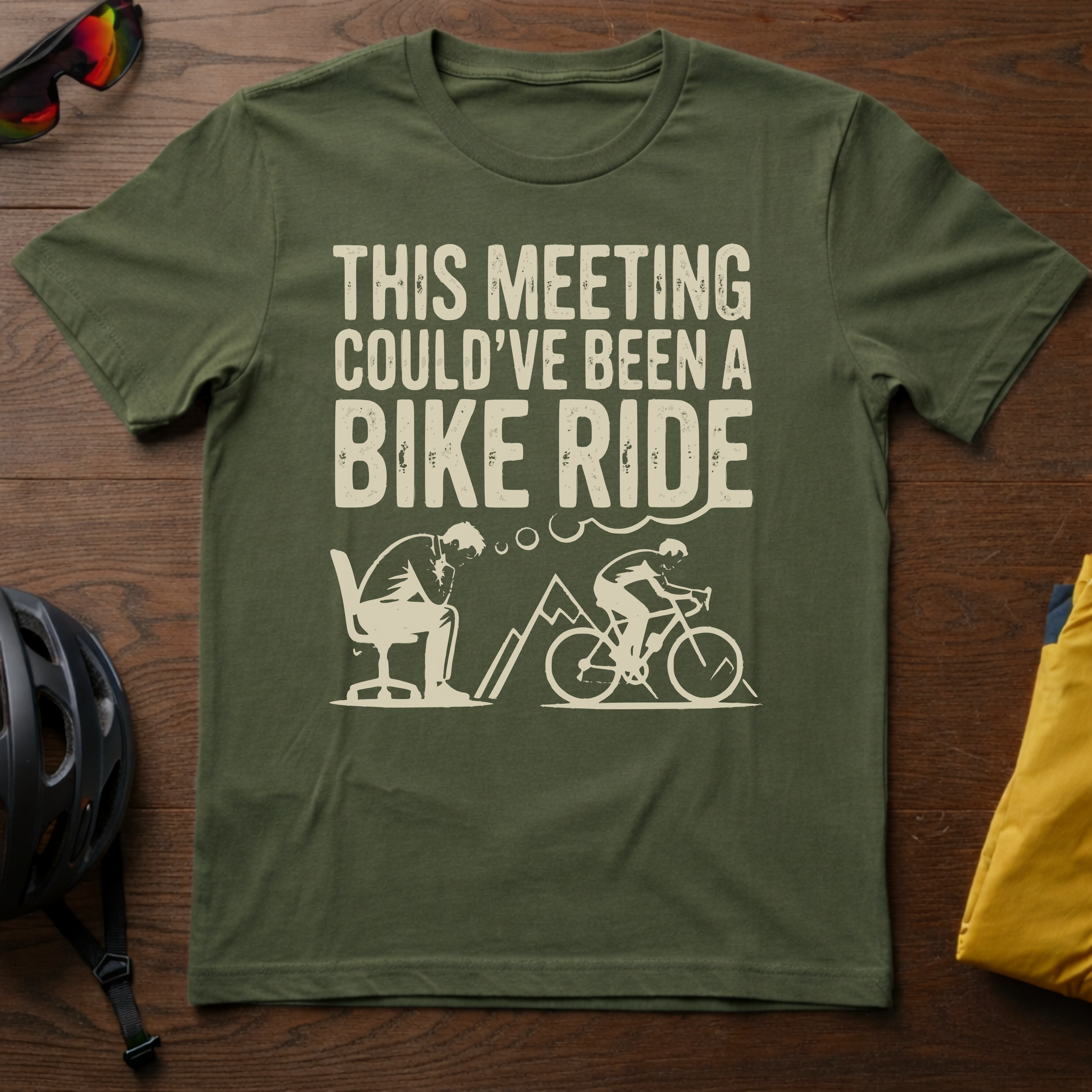 "This Meeting Could've Been a Bike Ride" Tee - Chainline Collective