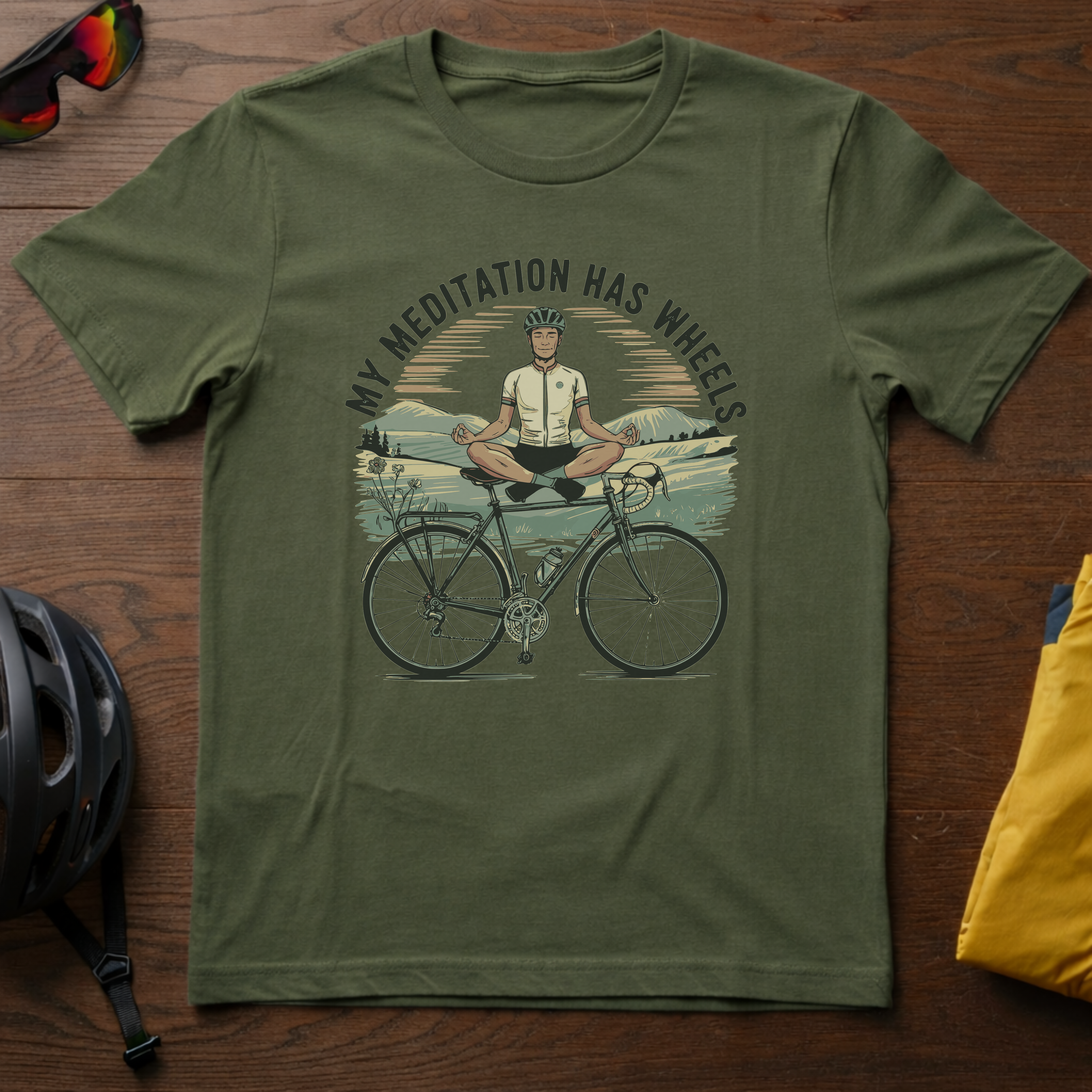 My Meditation Has Wheels Tee - Chainline Collective