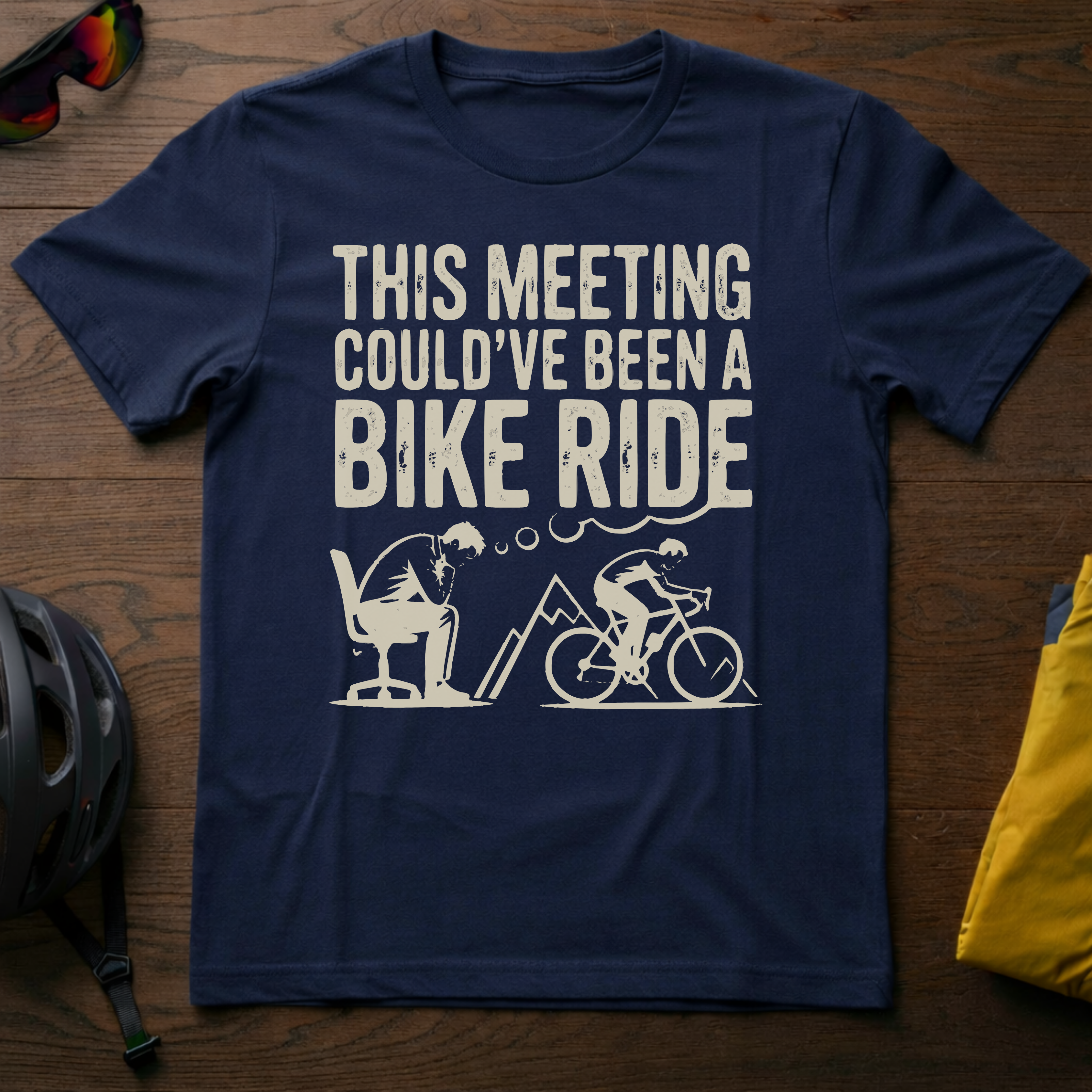 "This Meeting Could've Been a Bike Ride" Tee - Chainline Collective