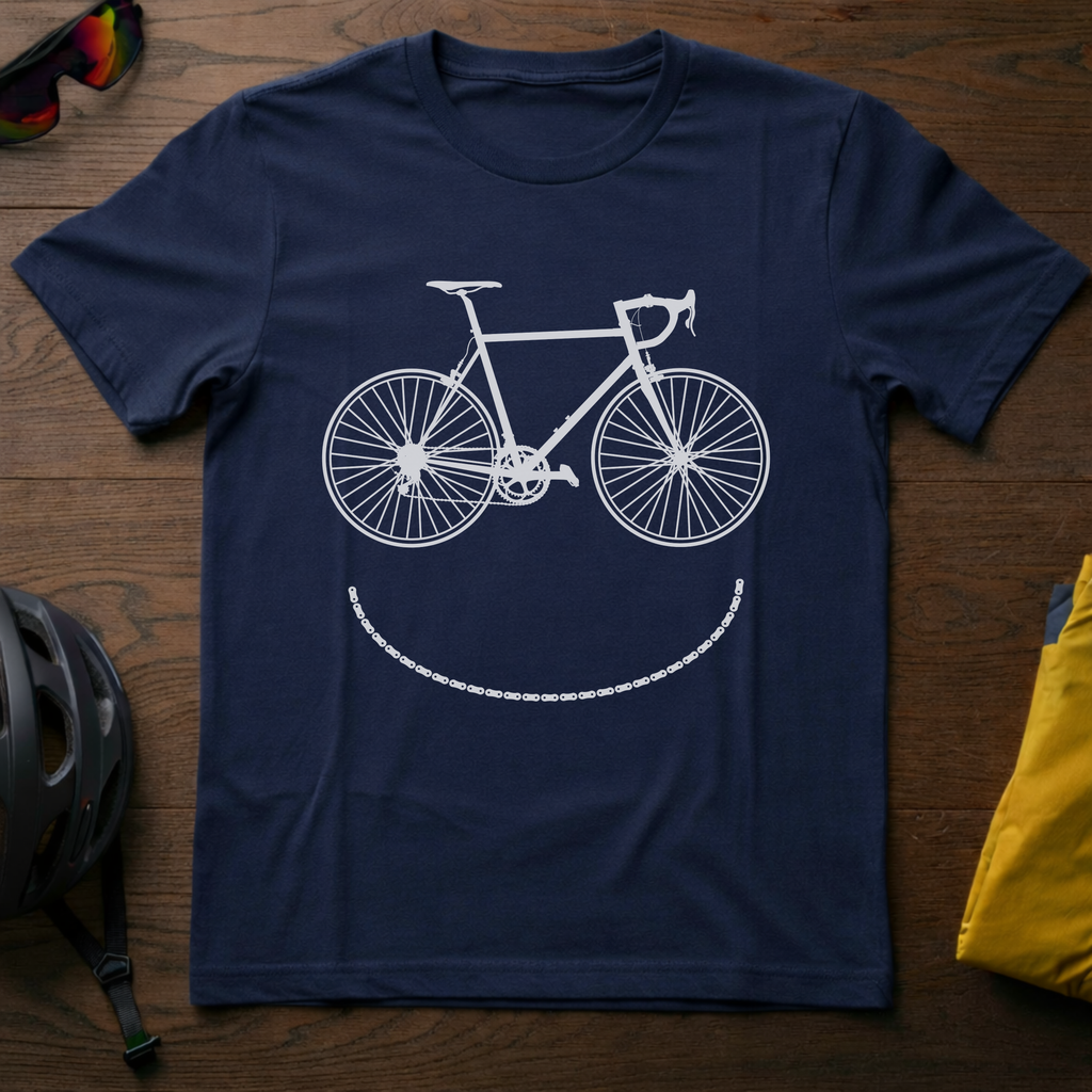 Smiley Bike T-Shirt - Chainline Collective