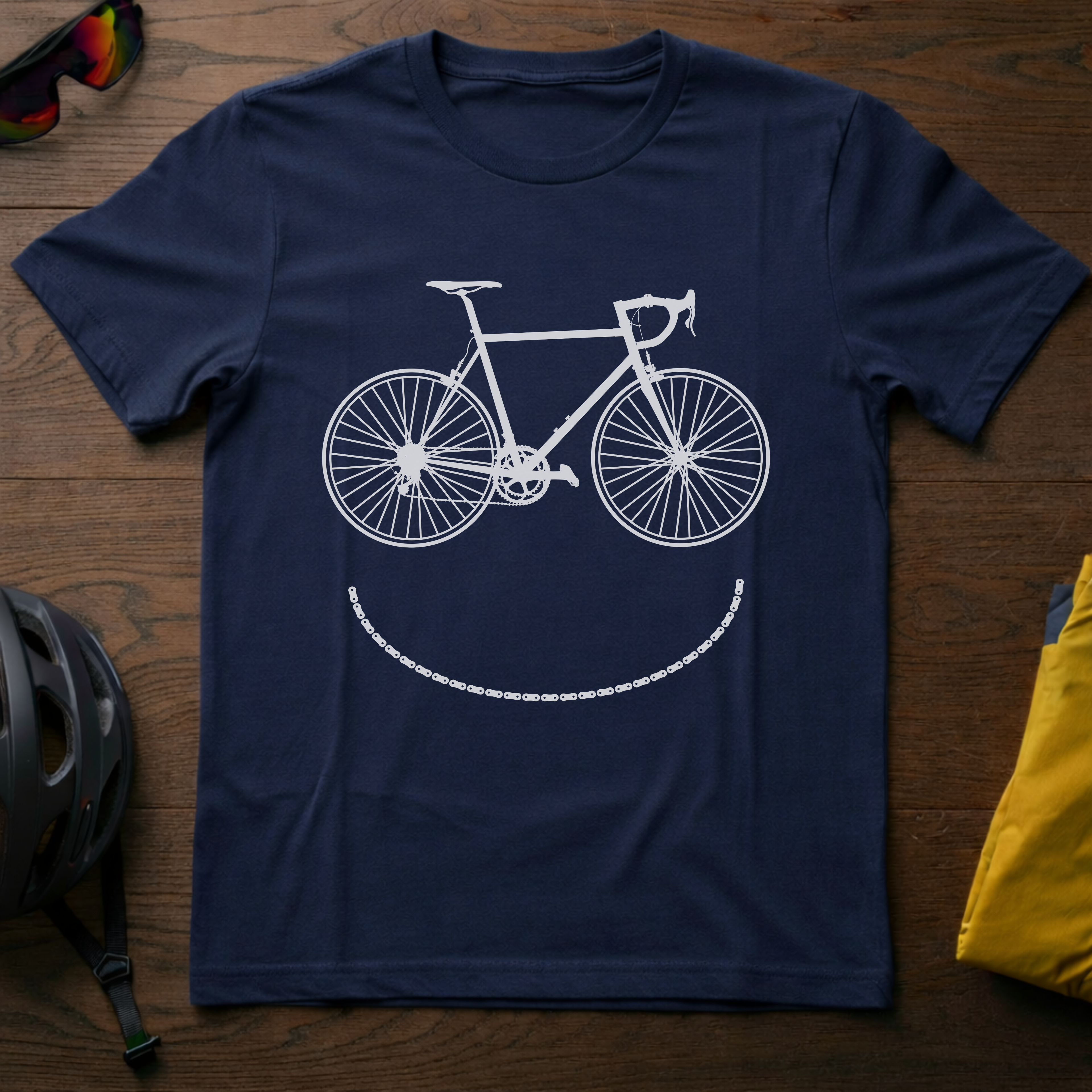 Smiley Bike T-Shirt - Chainline Collective