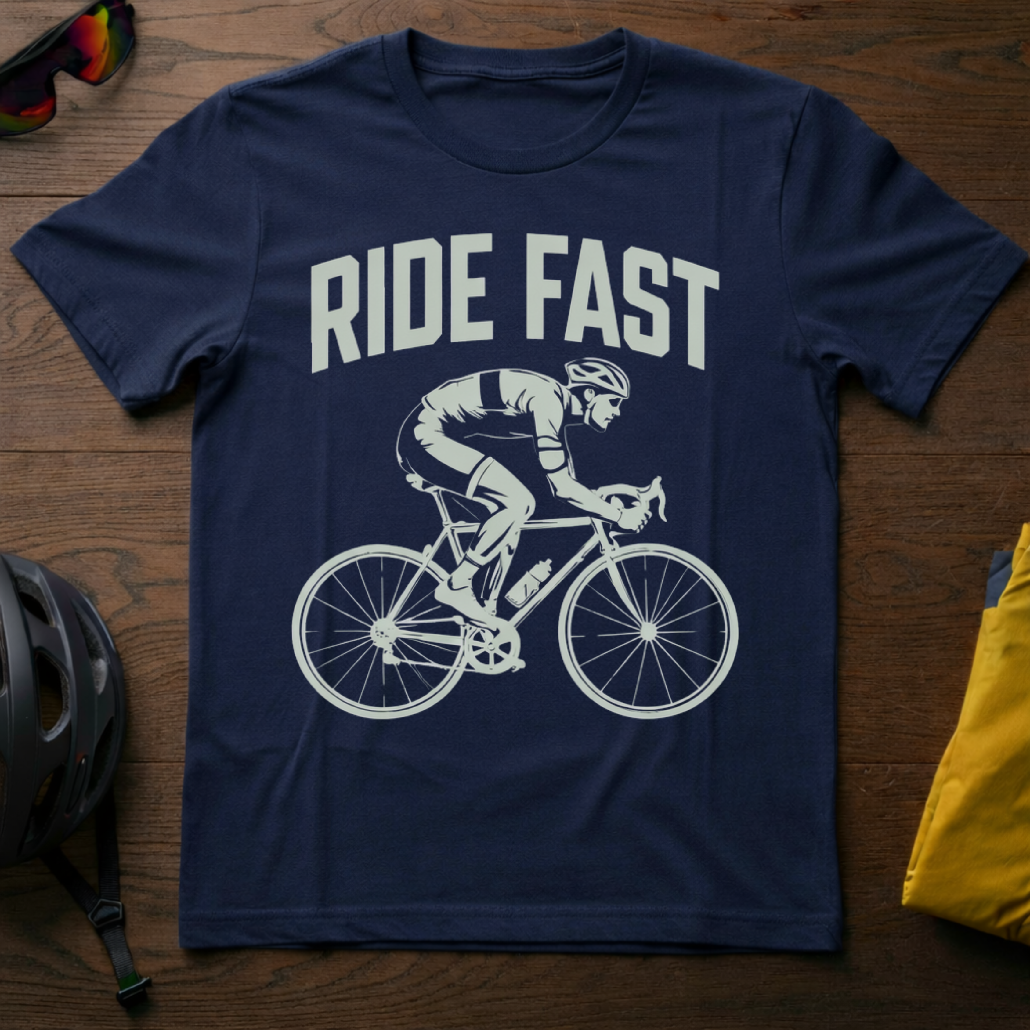 "Ride Fast" Road Cyclist Tee - Chainline Collective