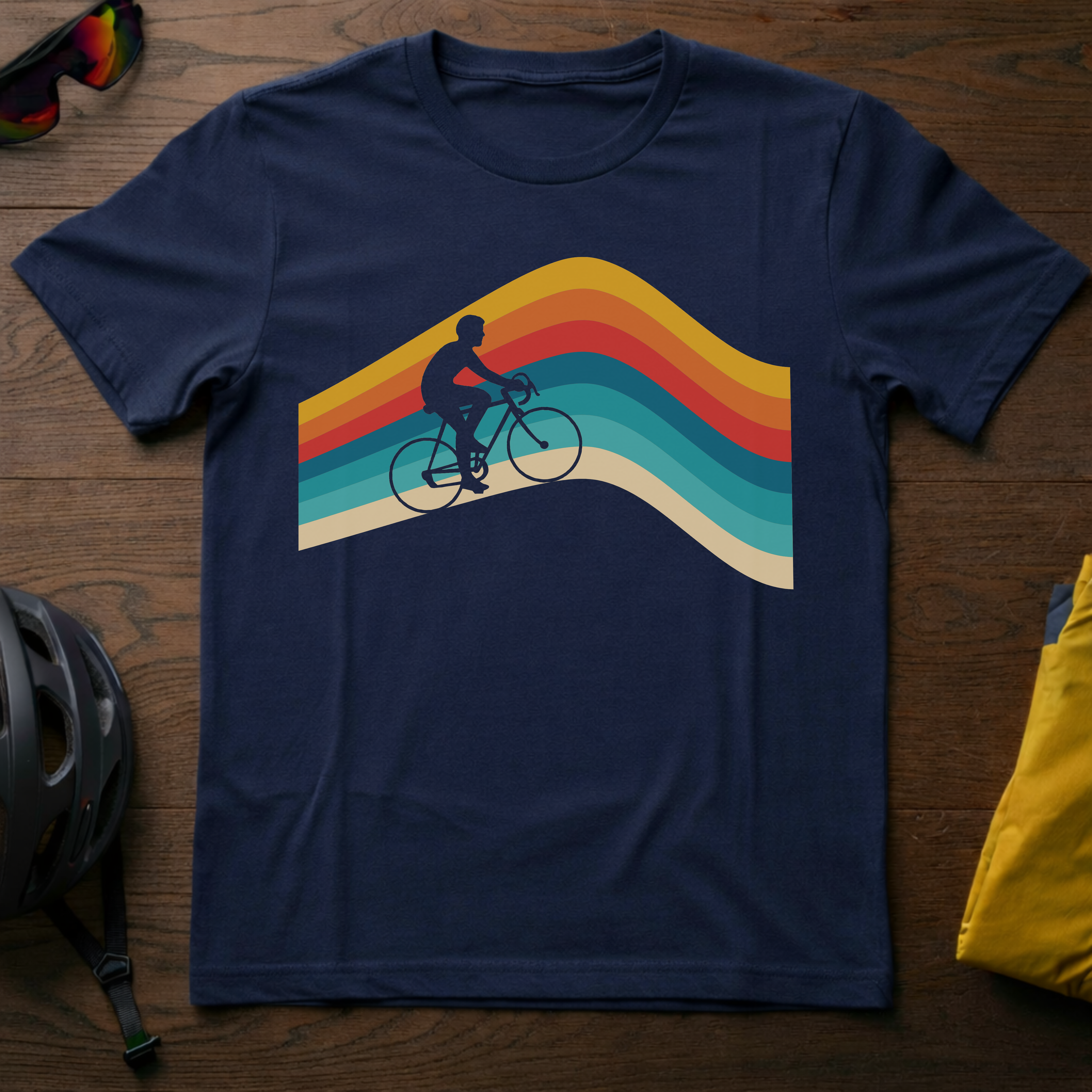 Road Biking Retro Rainbow - Chainline Collective