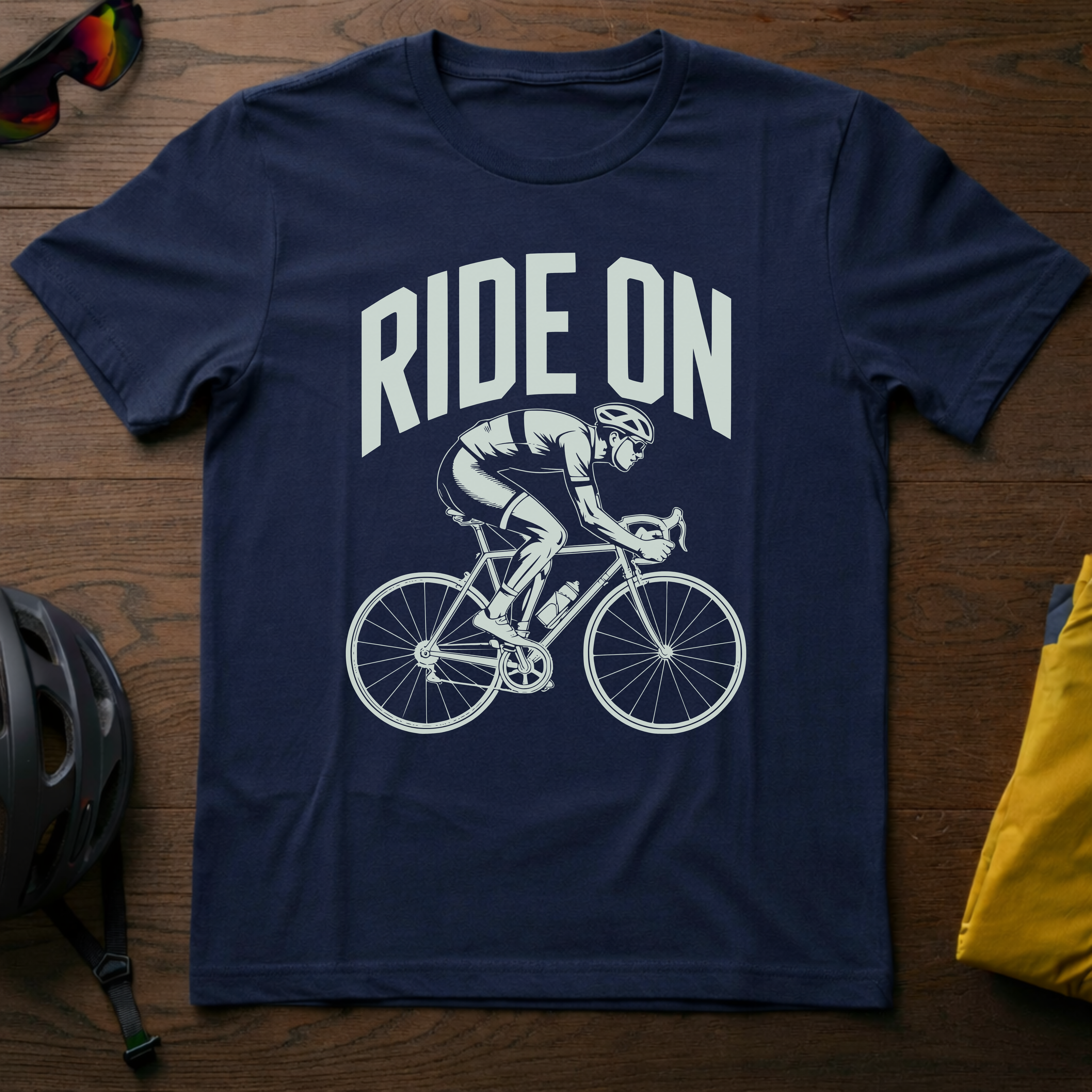 "Ride On" Road Cyclist Tee - Chainline Collective
