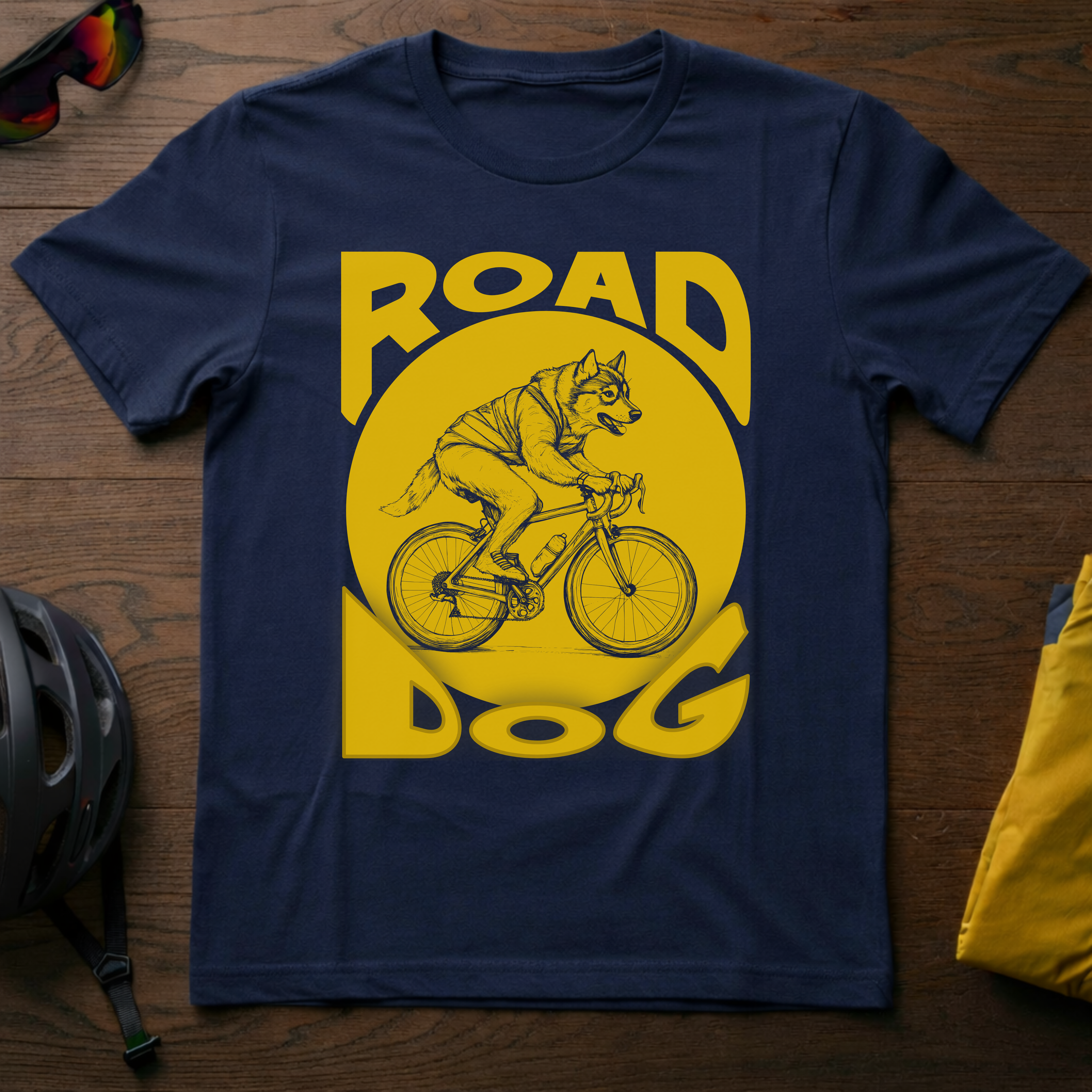 "Road Dog" - Cycling Husky - Chainline Collective