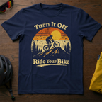 Turn It Off, Ride Your Bike Tee - Chainline Collective