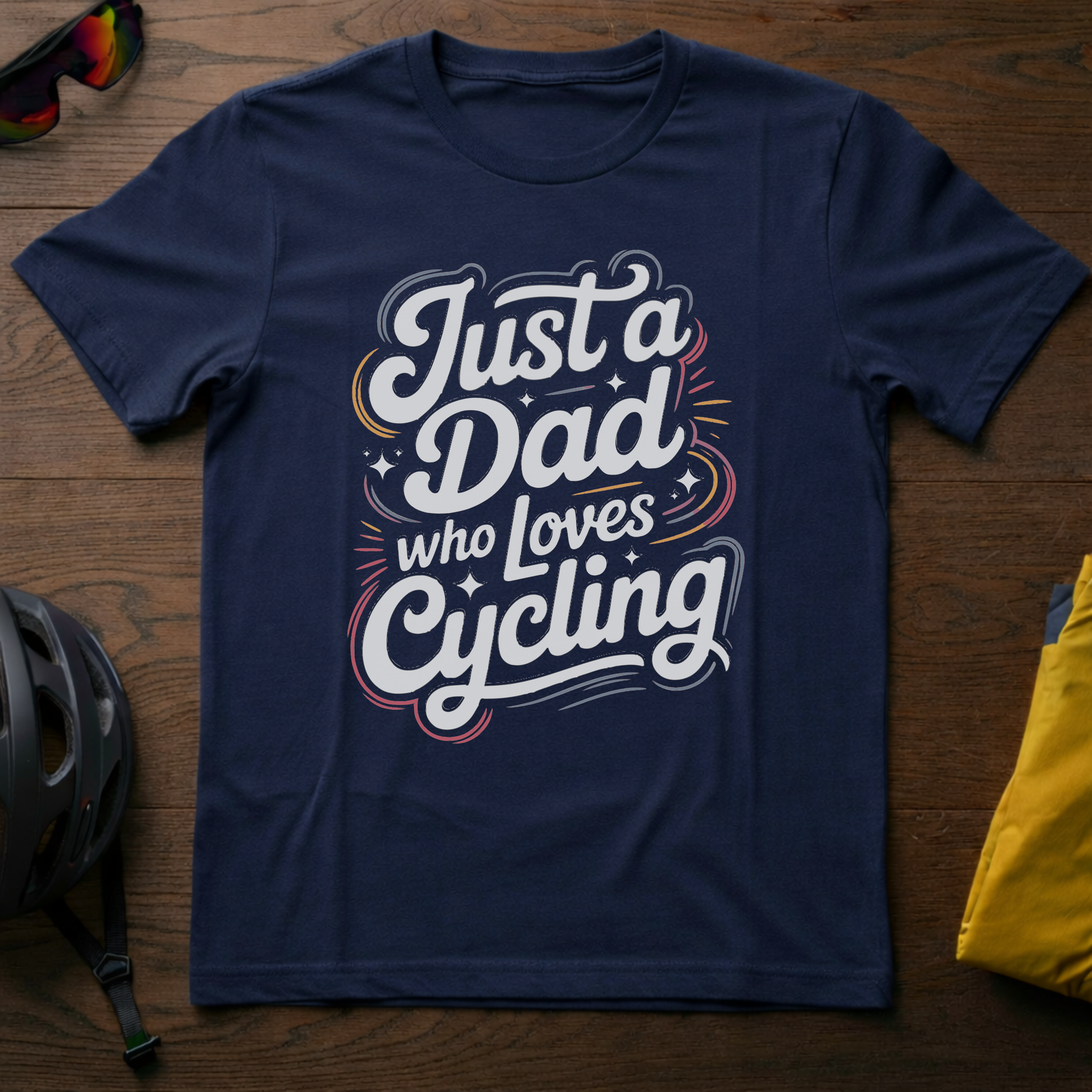 Just a Dad Who Loves Cycling Tee - Chainline Collective