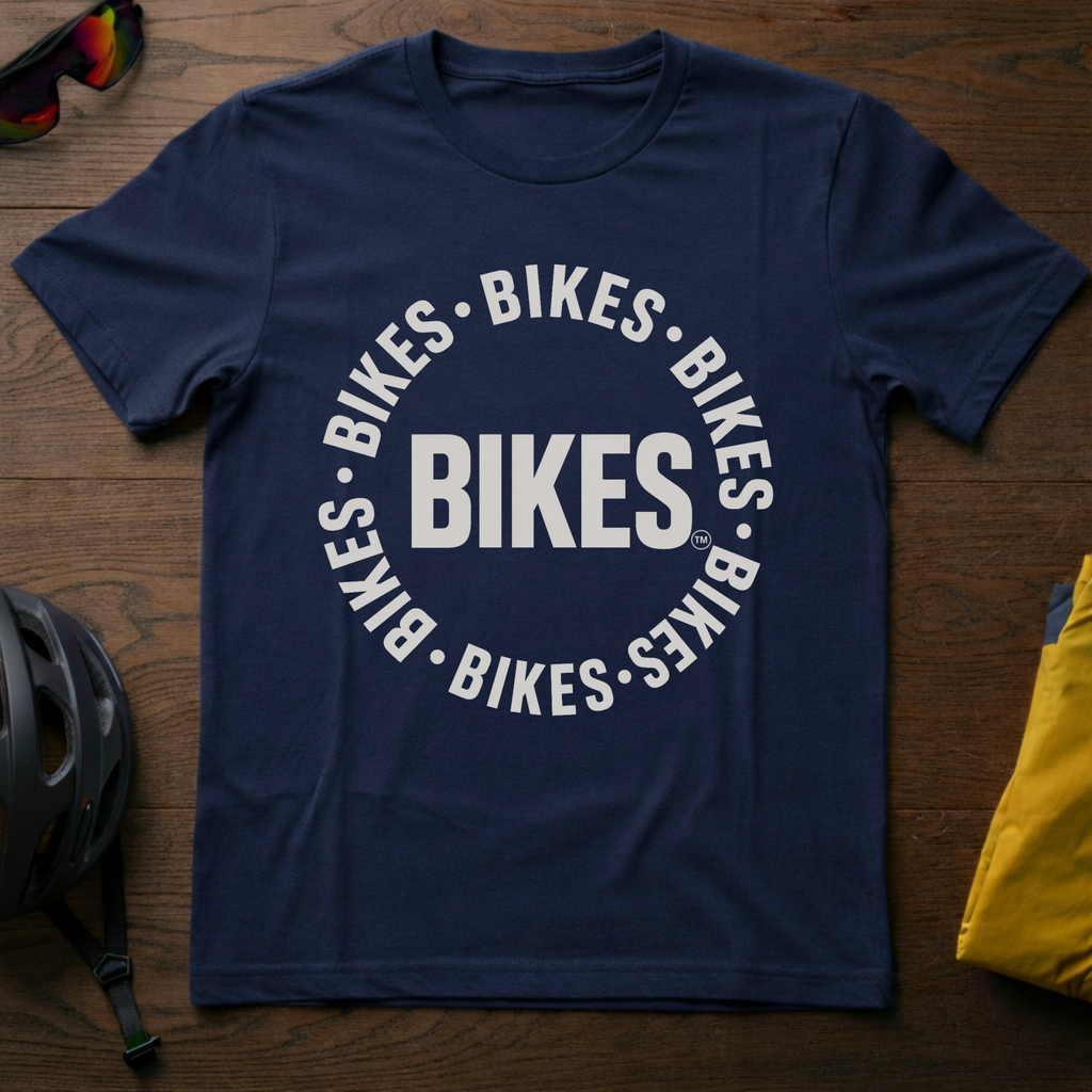 "Bikes" Logo-Style Tee - Chainline Collective