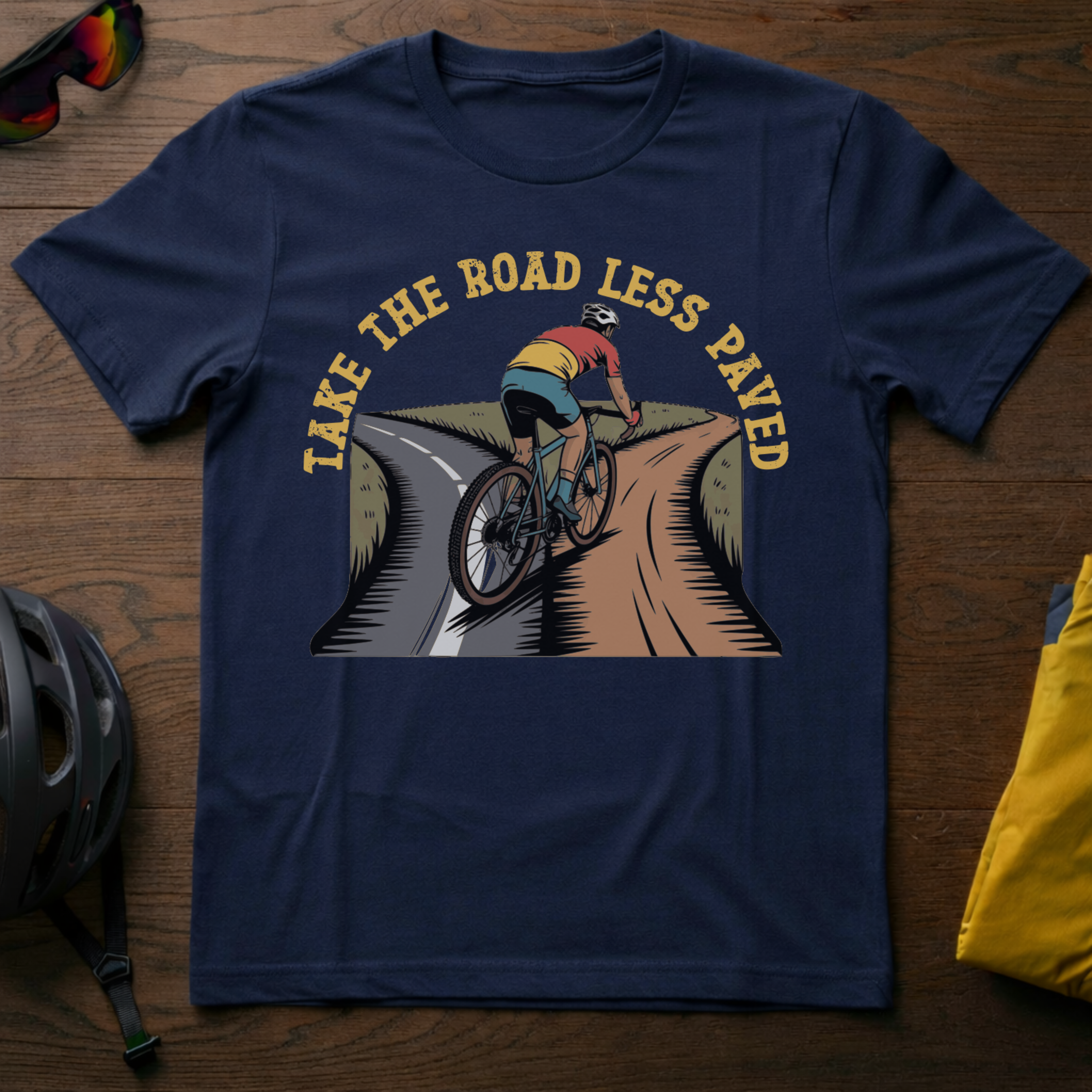 Take the Road Less Paved Tee - Chainline Collective