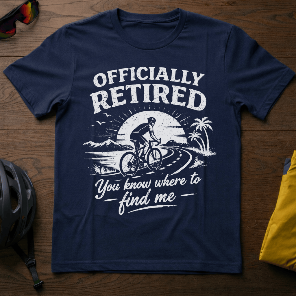 "Officially Retired..." Cyclist Tee - Chainline Collective