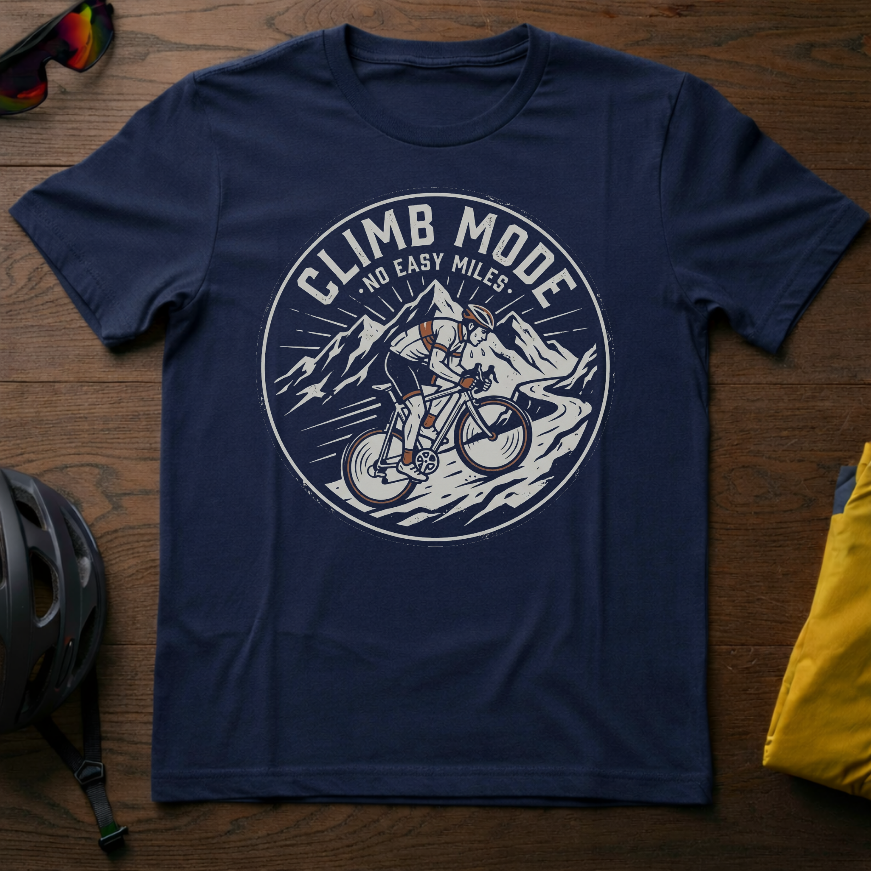Climb Mode: No Easy Miles Tee - Chainline Collective