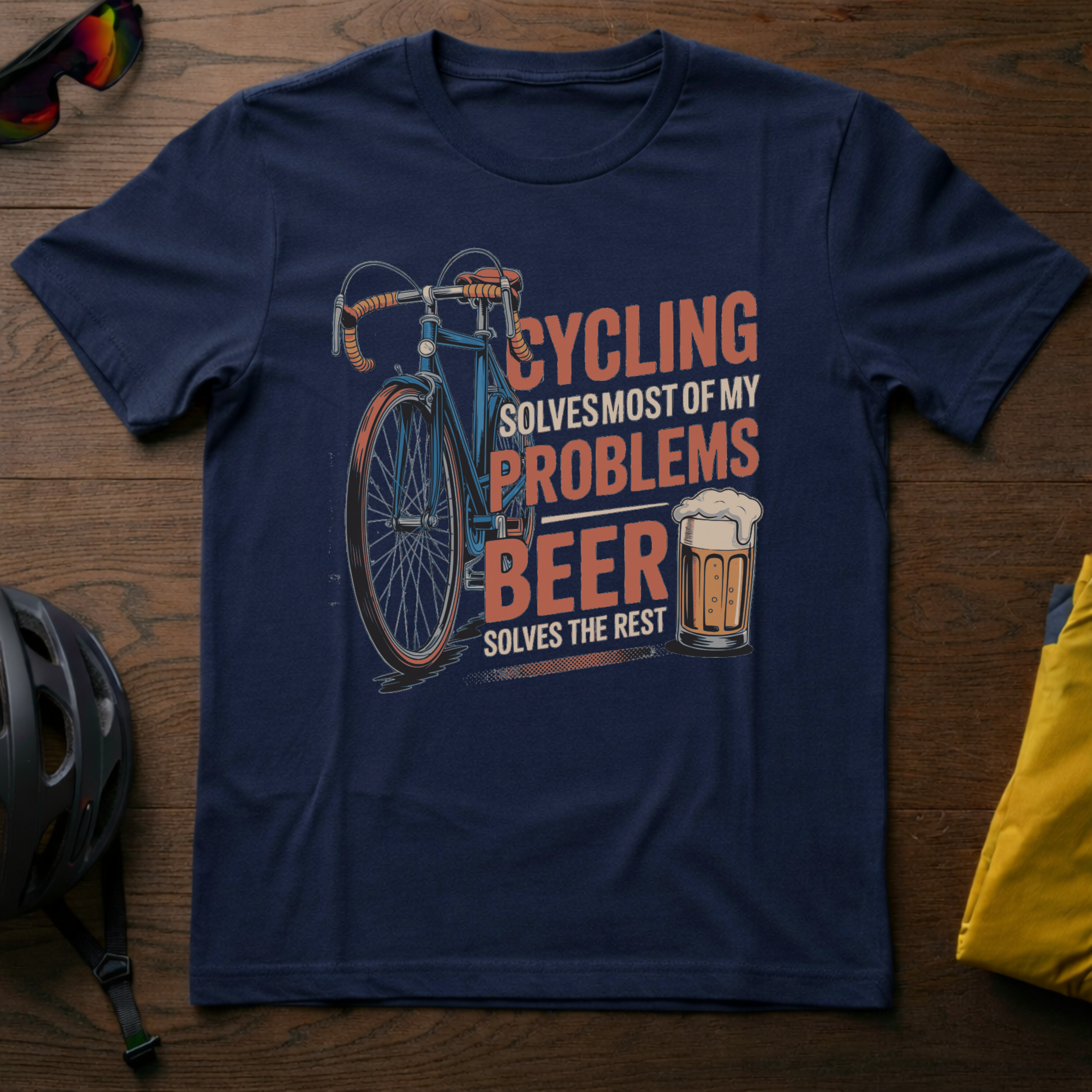 Cycling Solves Most of my Problems. Beer Solves the Rest - Chainline Collective
