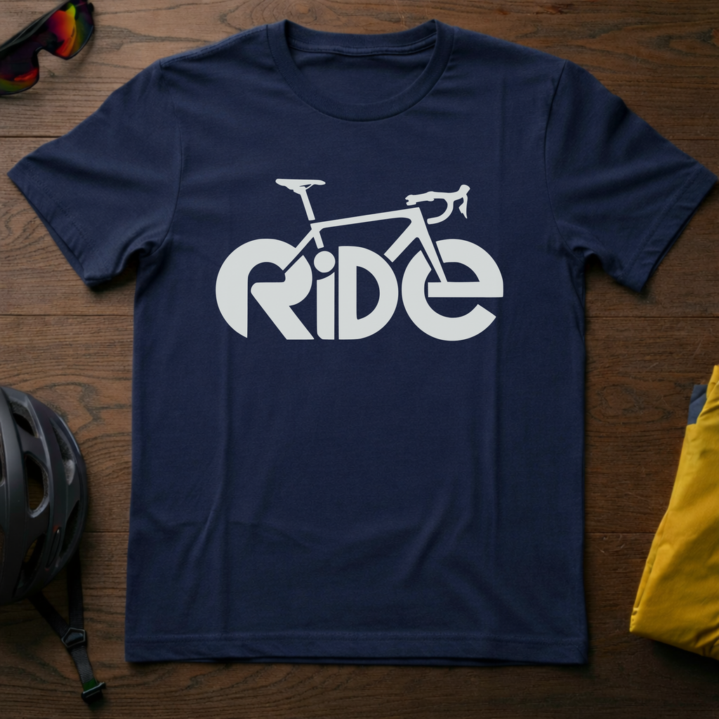 "Ride" Typography Art Tee - Chainline Collective