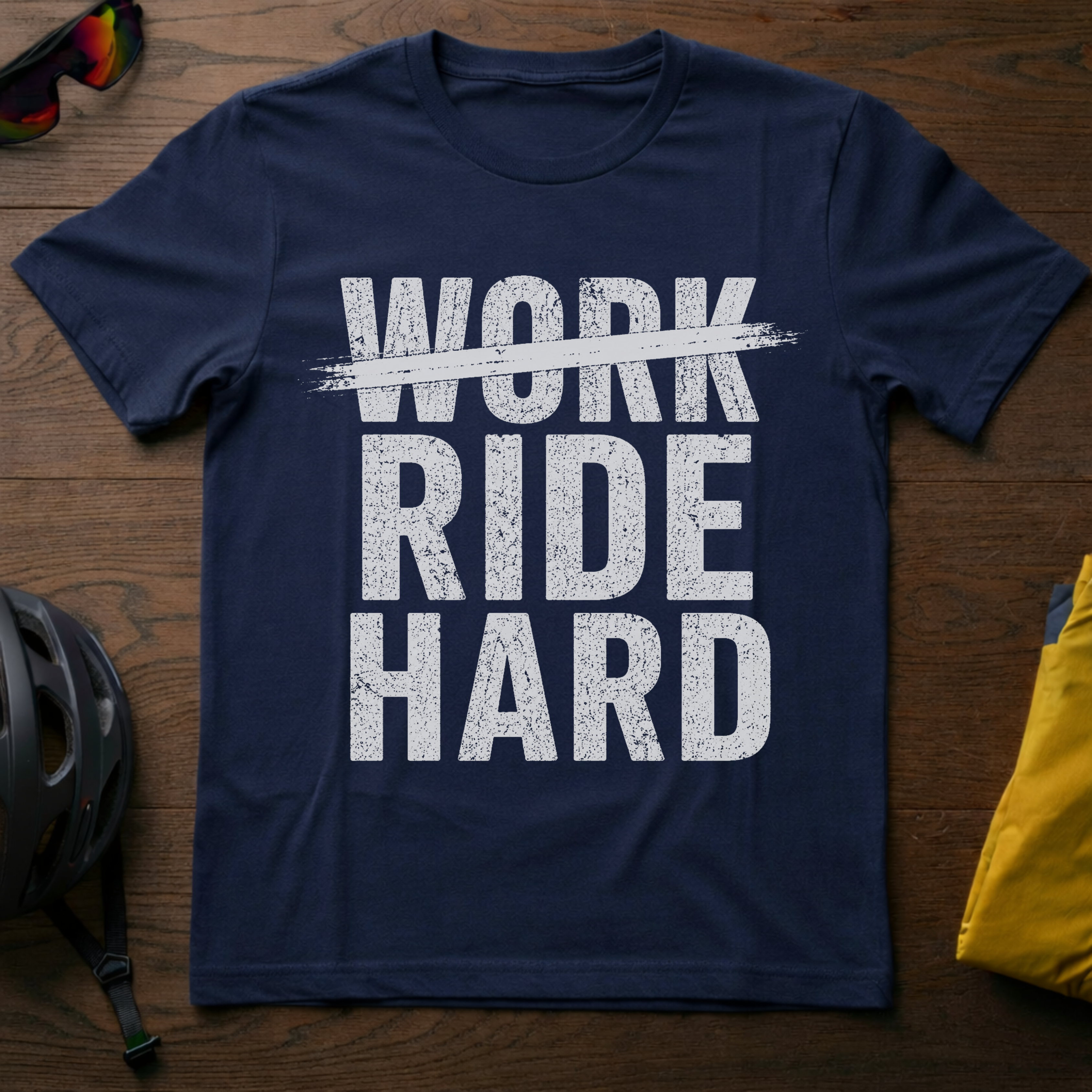 Work Hard, no, Ride Hard Tee - Chainline Collective