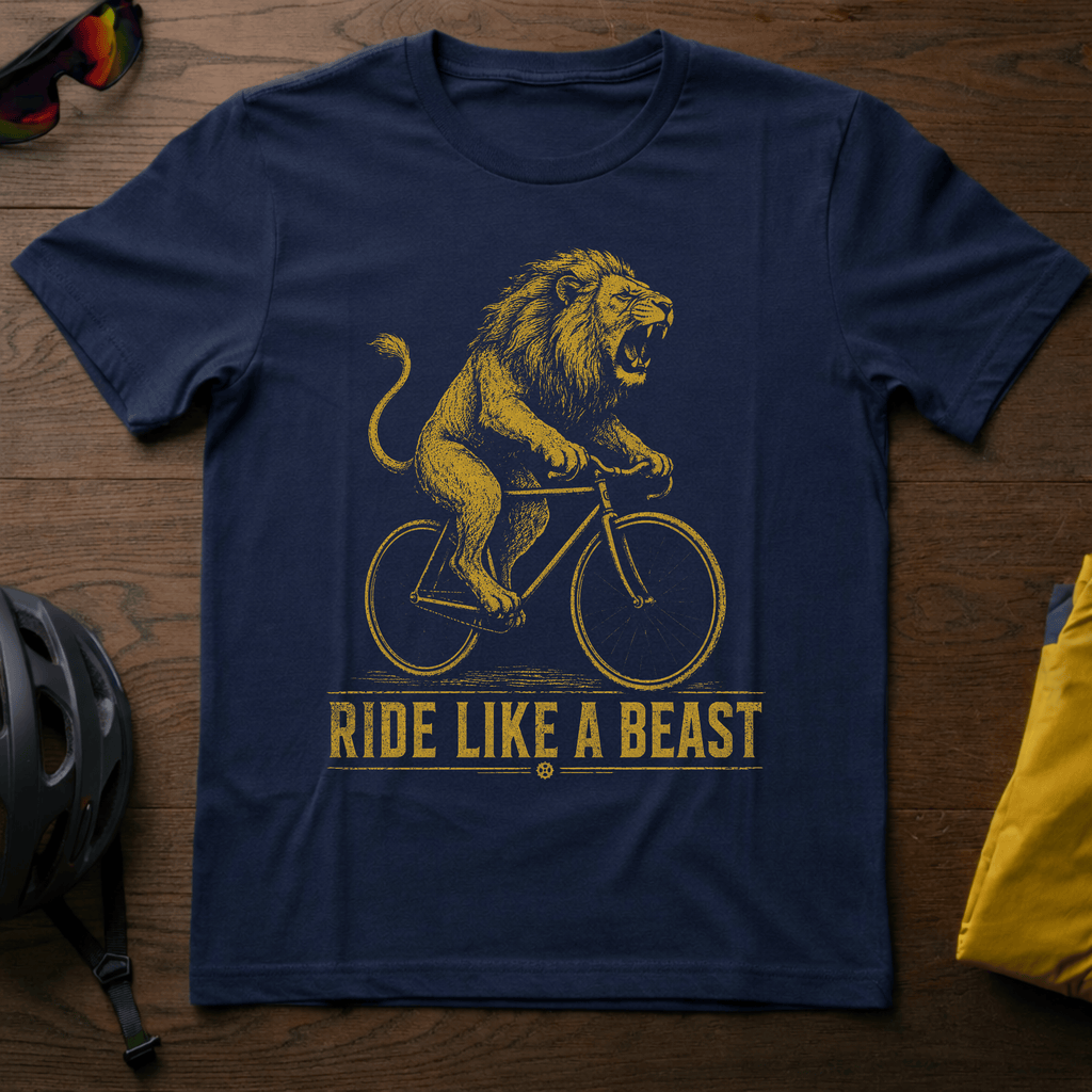Cycling Lion "Ride Like a Beast" Tee - Chainline Collective