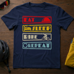 Eat Sleep Bike Repeat Tee - Chainline Collective