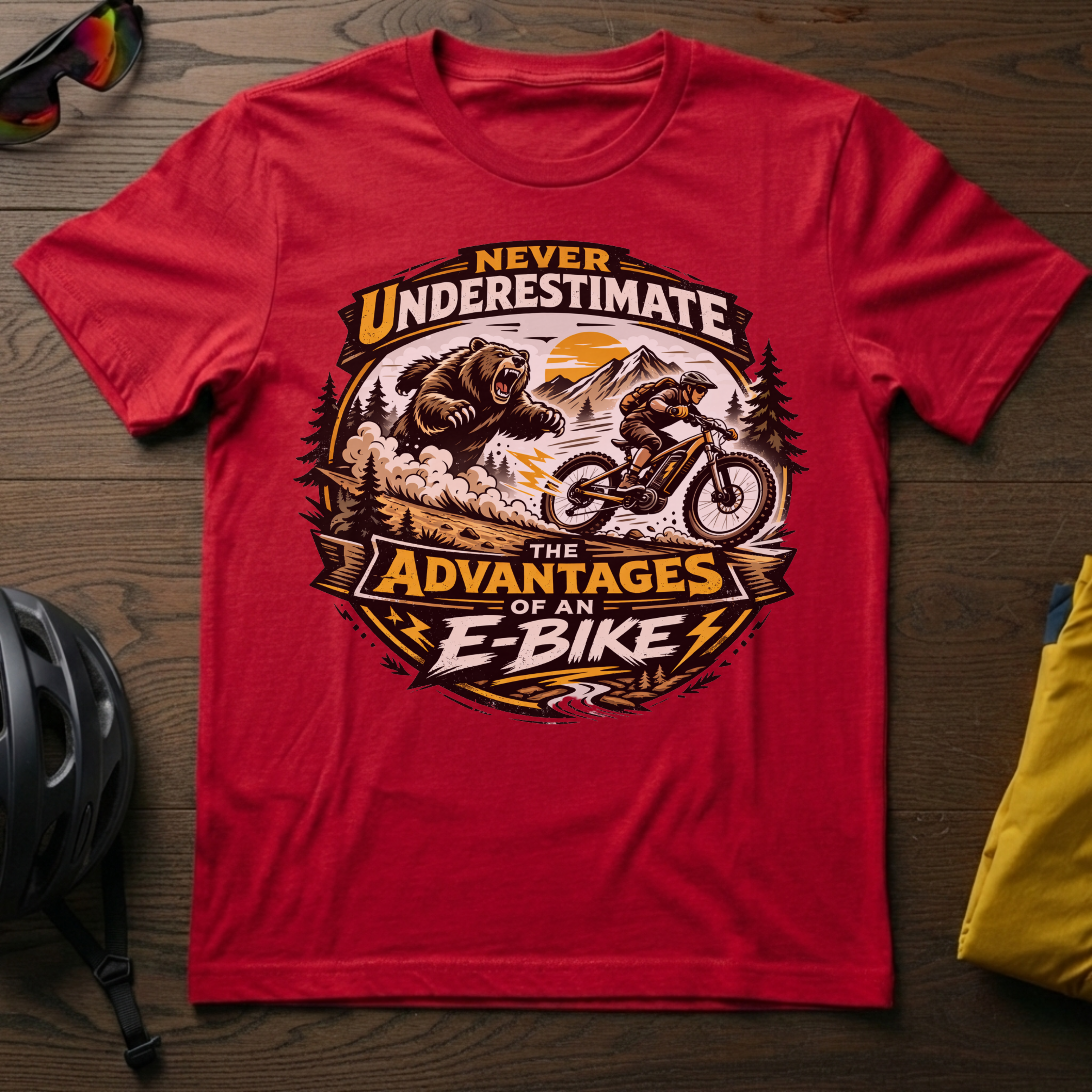Never Underestimate the Advantages of an E-Bike Tee - Chainline Collective