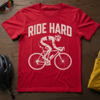 "Ride Hard" Road Cyclist Tee - Chainline Collective