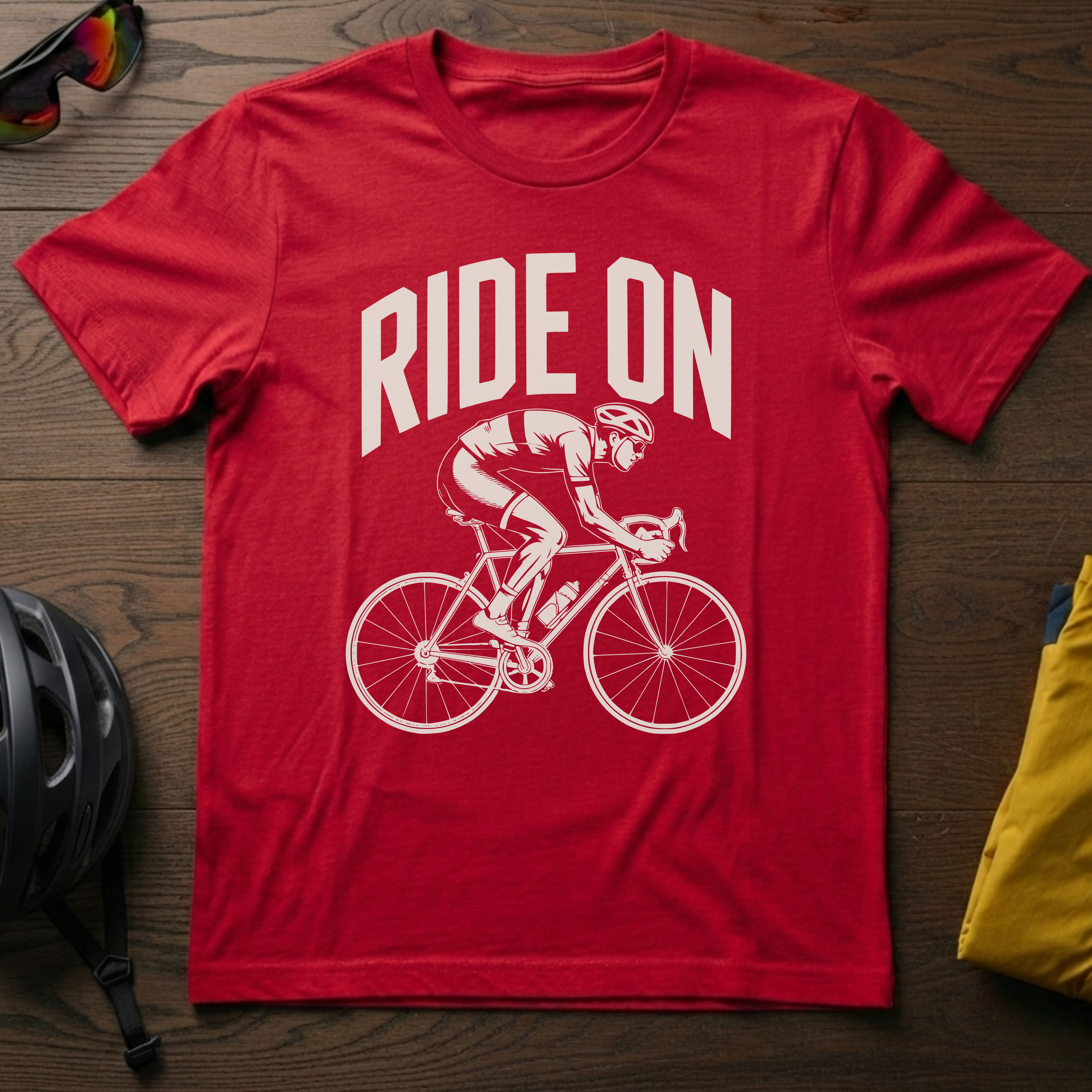 "Ride On" Road Cyclist Tee - Chainline Collective