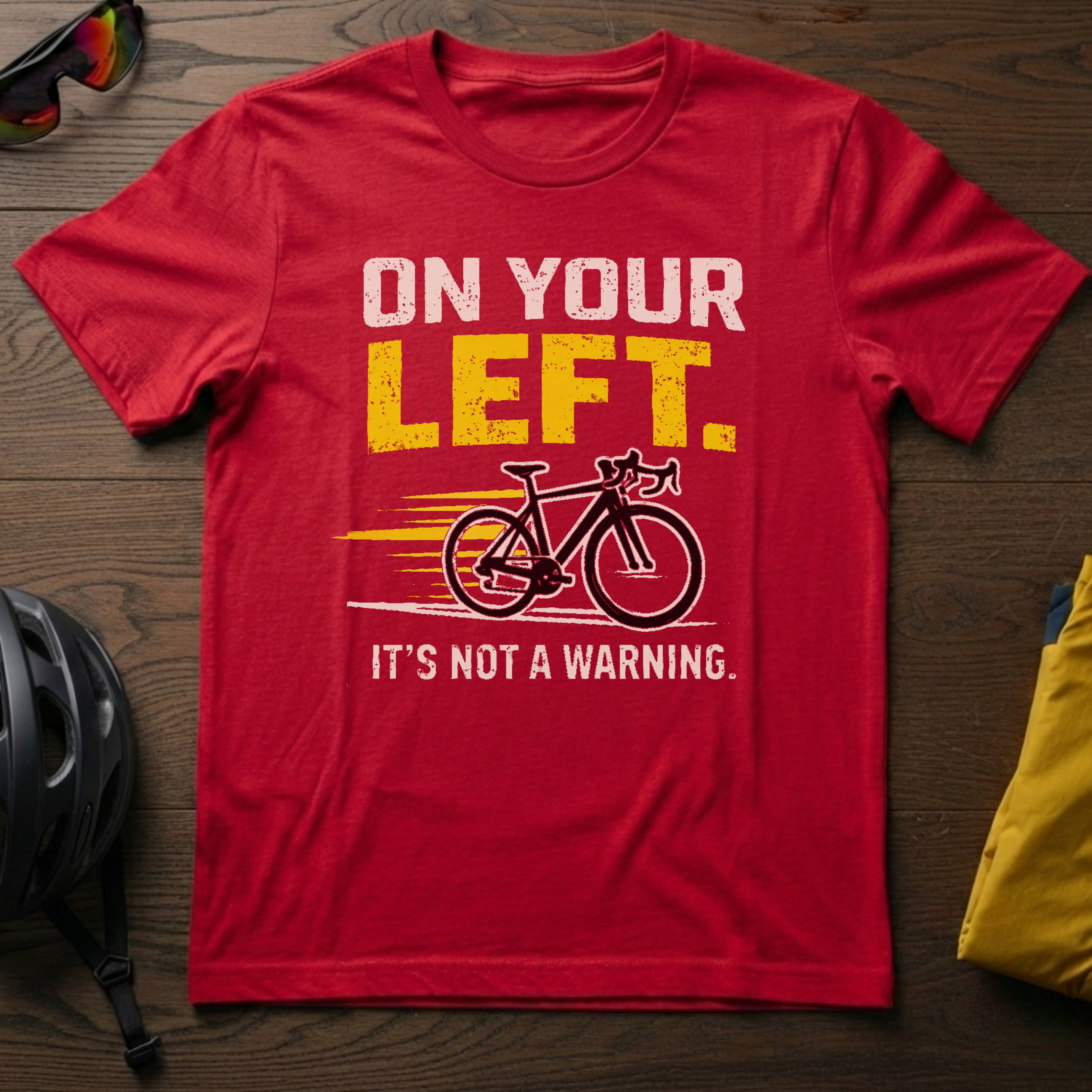 "On Your Left. It's Not a Warning" Tee - Chainline Collective