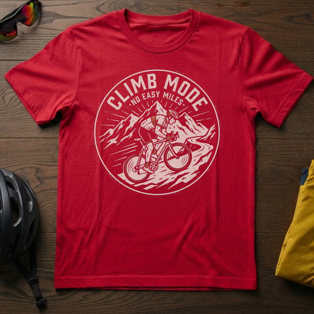 Climb Mode: No Easy Miles Tee - Chainline Collective