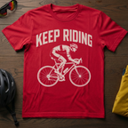 "Keep Riding" Road Cyclist Tee - Chainline Collective