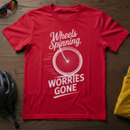 Wheels Spinning, Worries Gone Tee - Chainline Collective