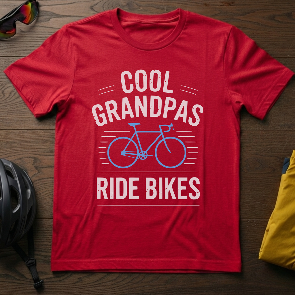 Cool Grandpas Ride Bikes Tee - Chainline Collective