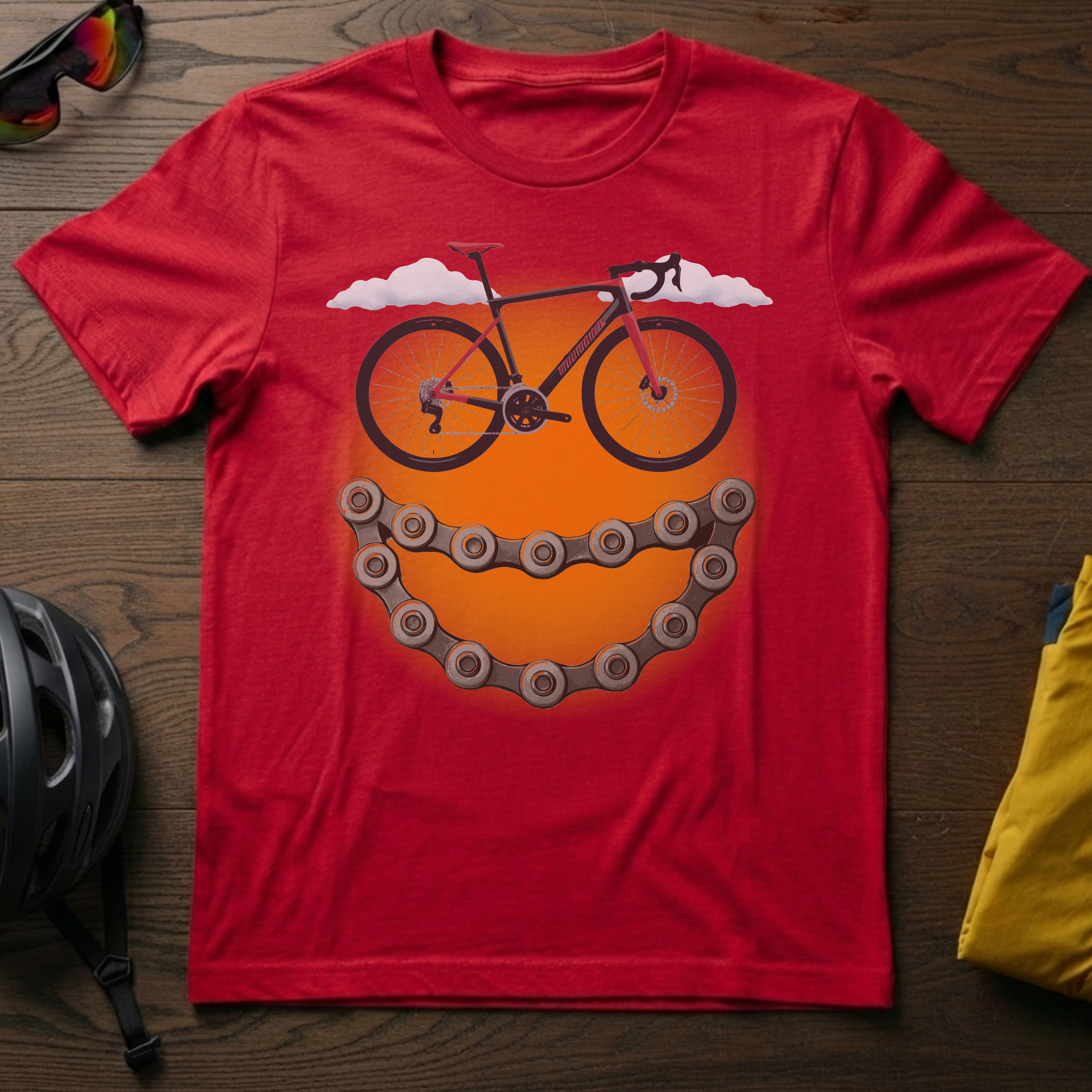 Smiley Bike Tee - Chainline Collective