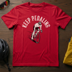 "Keep Pedaling" Road Cyclist Tee - Chainline Collective