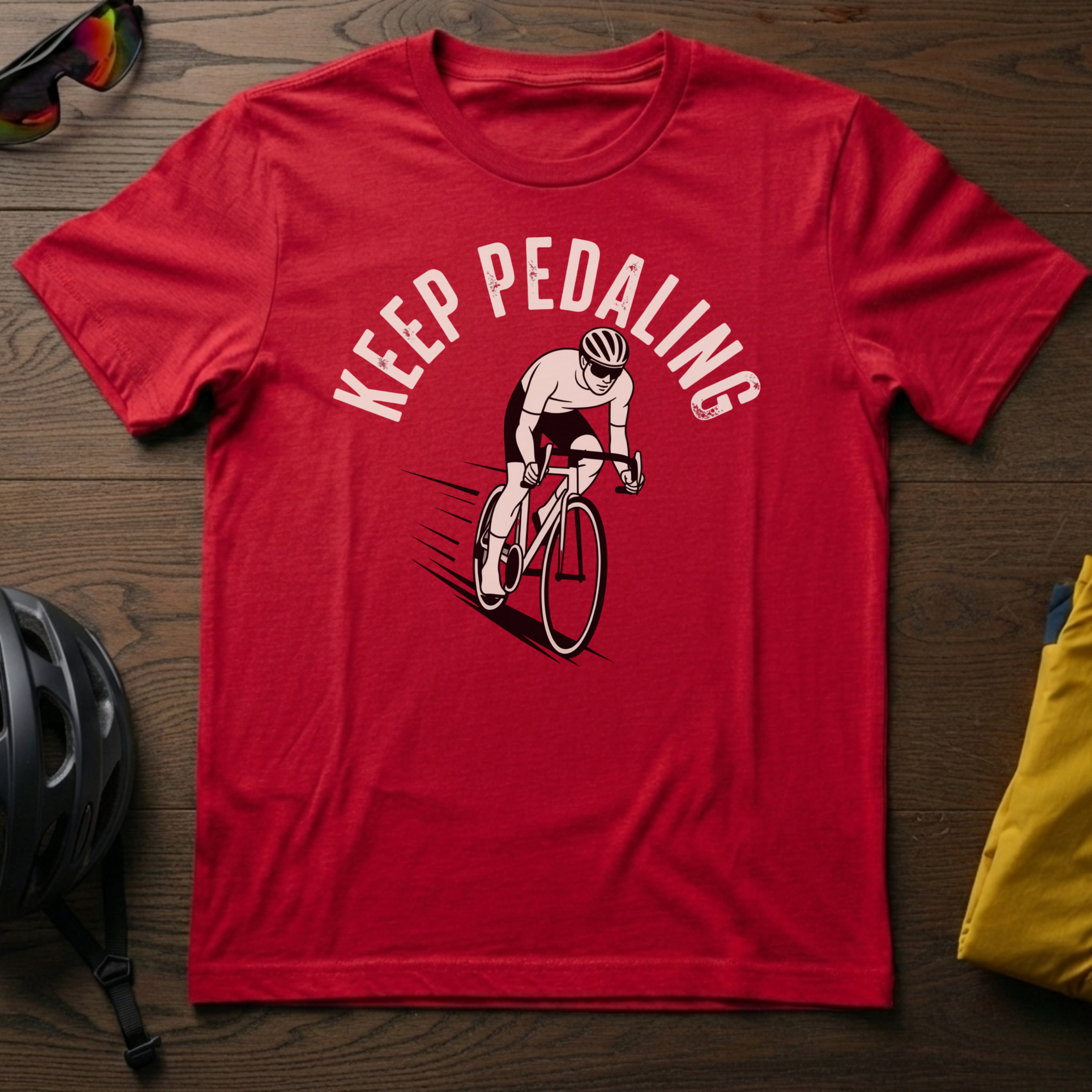 "Keep Pedaling" Road Cyclist Tee - Chainline Collective