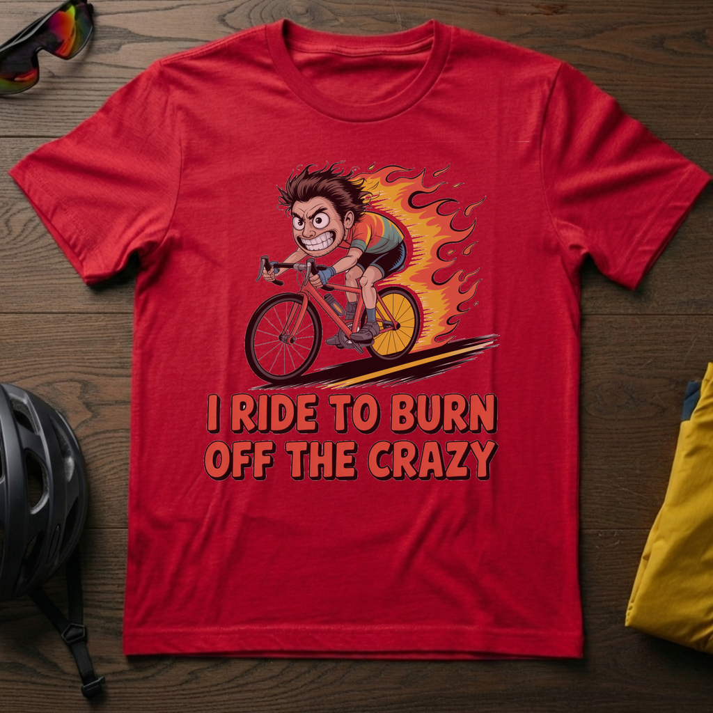 I Ride to Burn Off the Crazy Tee - Chainline Collective