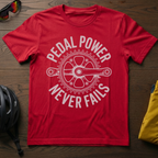 Pedal Power Never Fails Tee - Chainline Collective