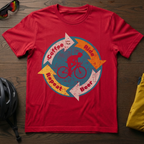 Cyclist Life Cycle T-Shirt - Coffee -> Ride -> Beer -> Repeat - Chainline Collective