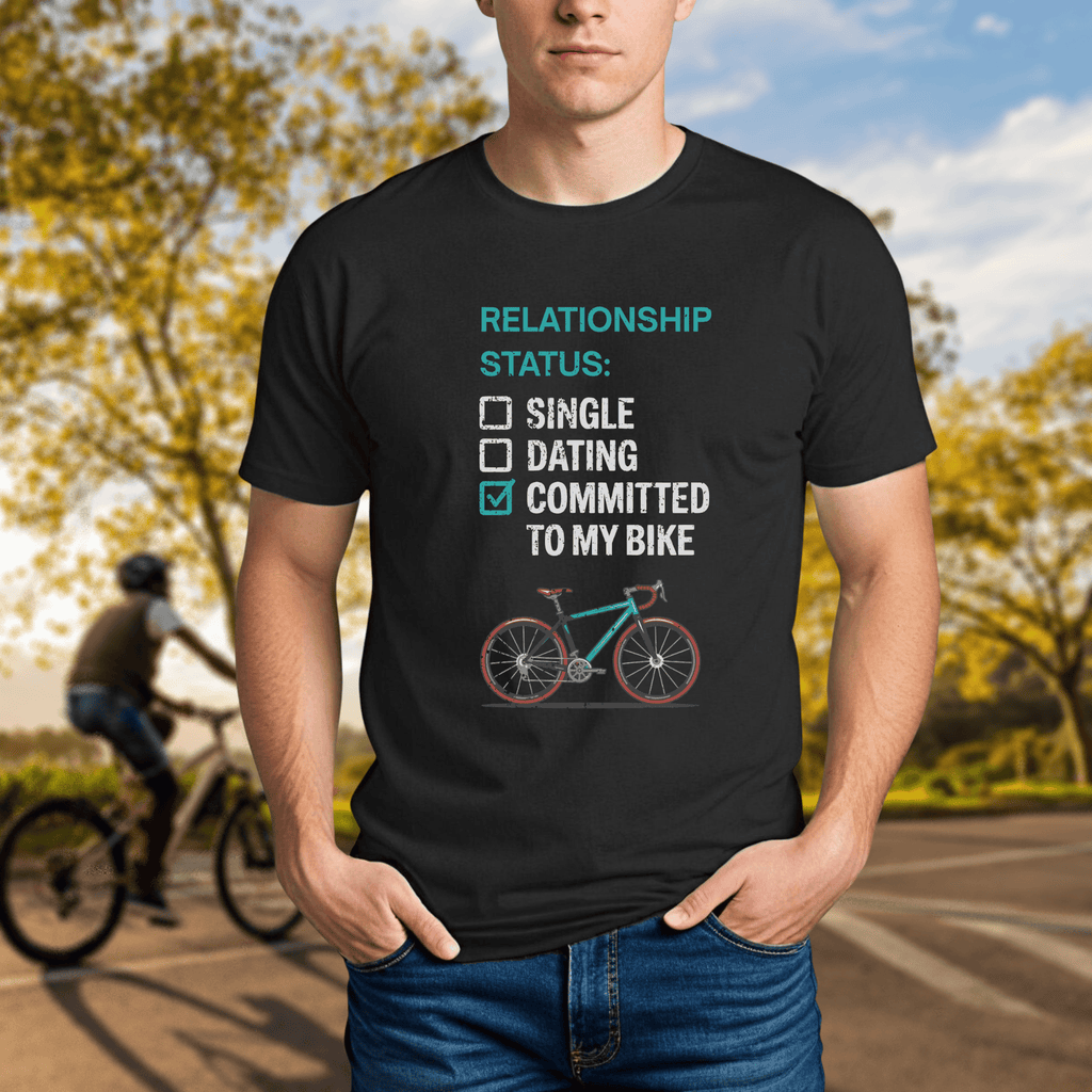 "Relationship Status: Committed to my Bike" T-Shirt - Chainline Collective