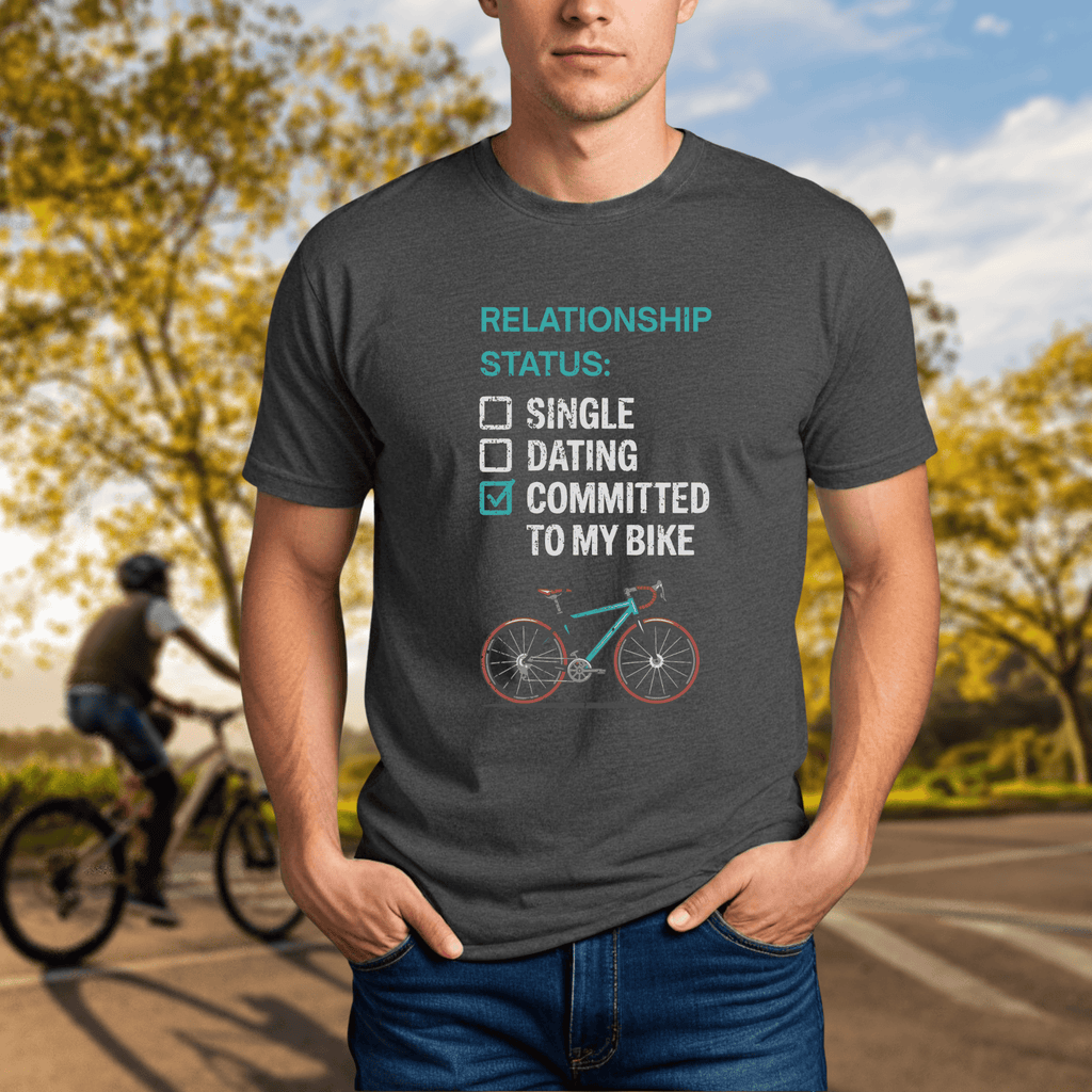 "Relationship Status: Committed to my Bike" T-Shirt - Chainline Collective