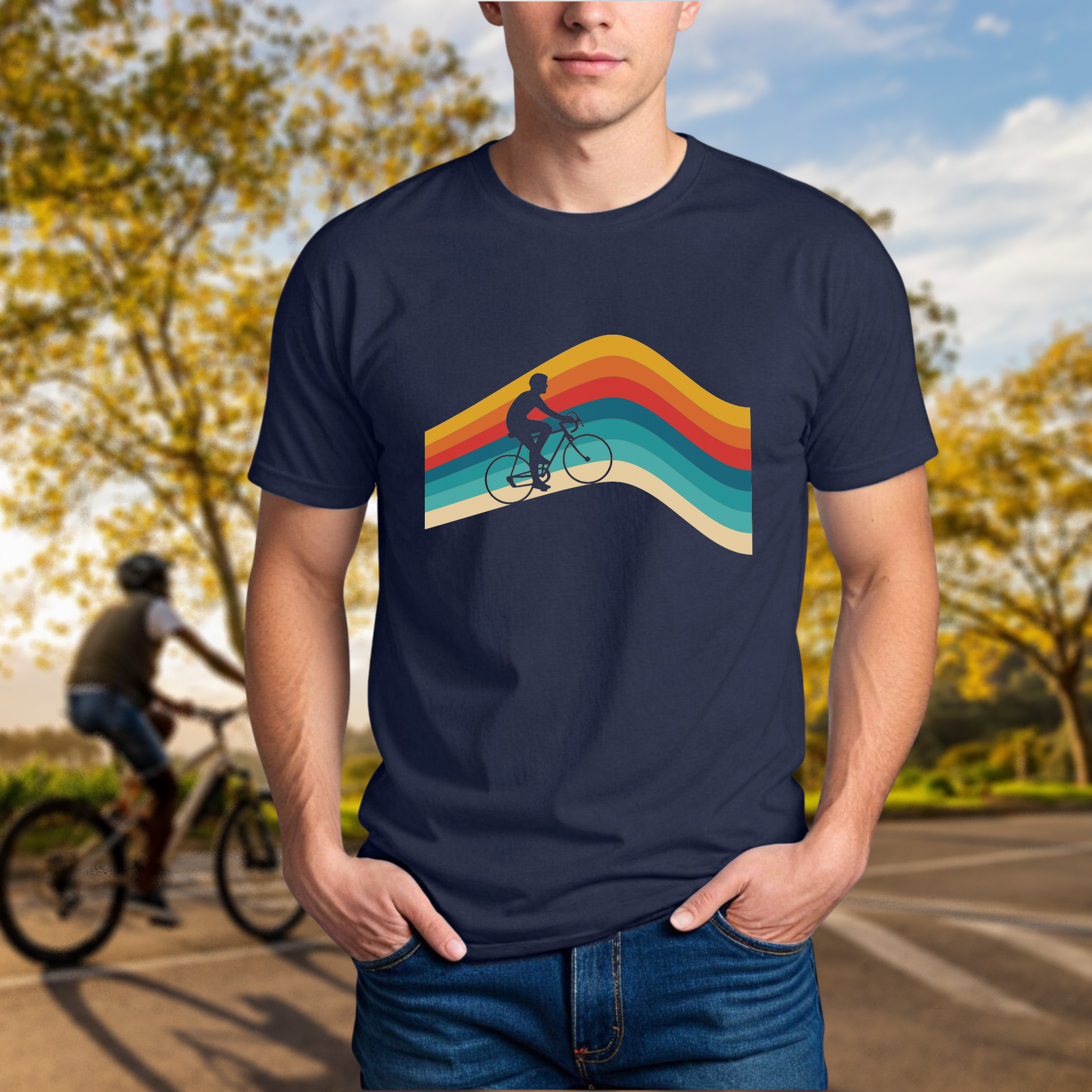 Road Biking Retro Rainbow - Chainline Collective