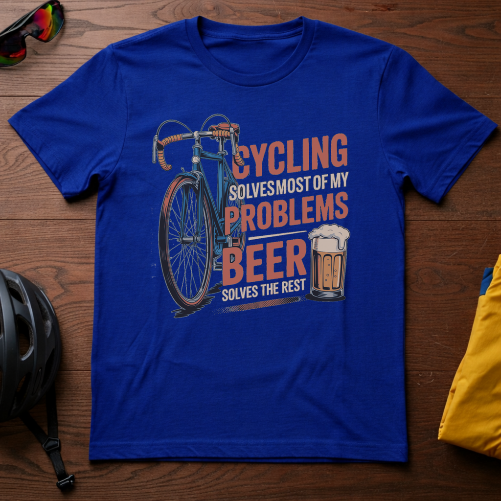 Cycling Solves Most of my Problems. Beer Solves the Rest - Chainline Collective