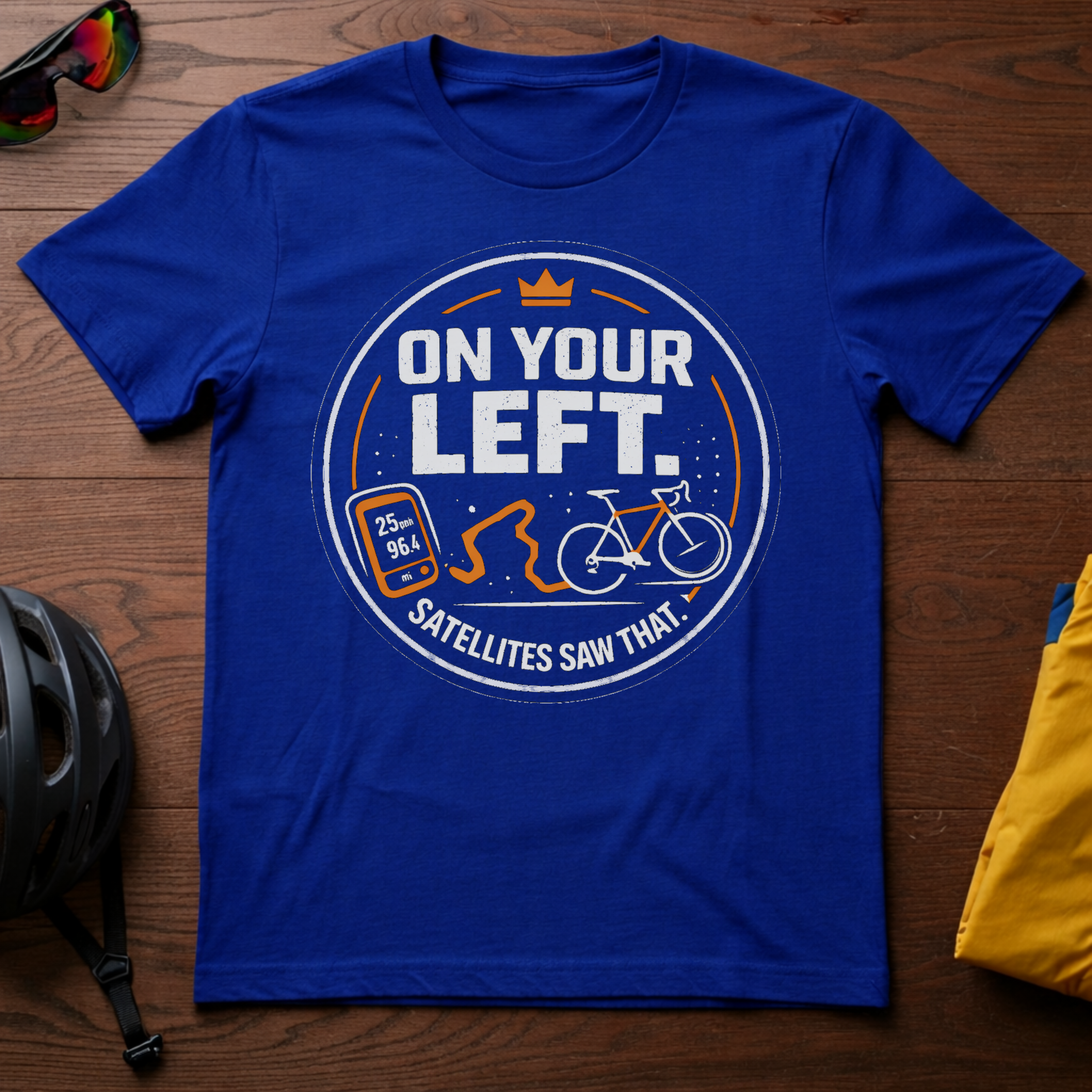 "On Your Left -- Satellites Saw That" Tee - Chainline Collective