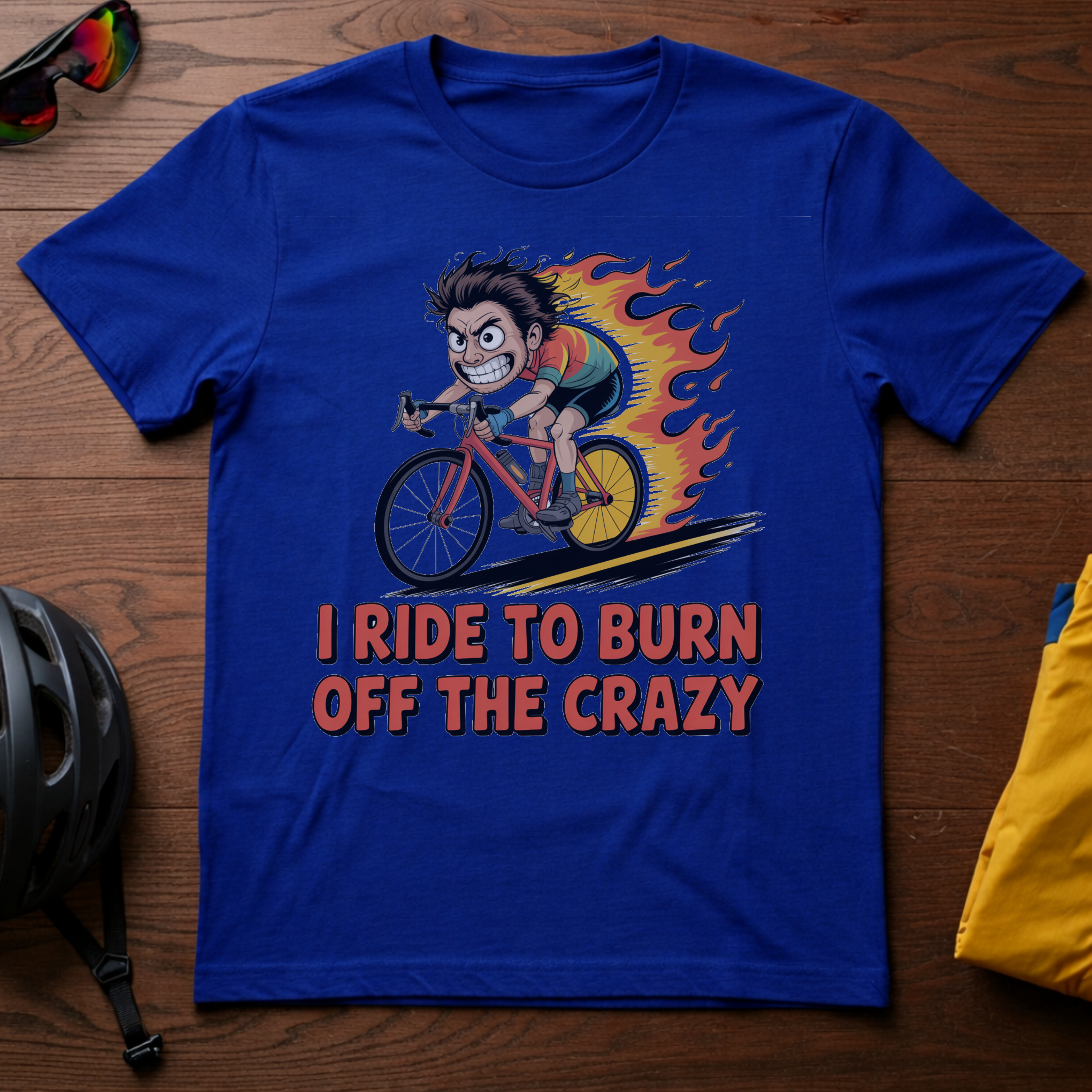 I Ride to Burn Off the Crazy Tee - Chainline Collective