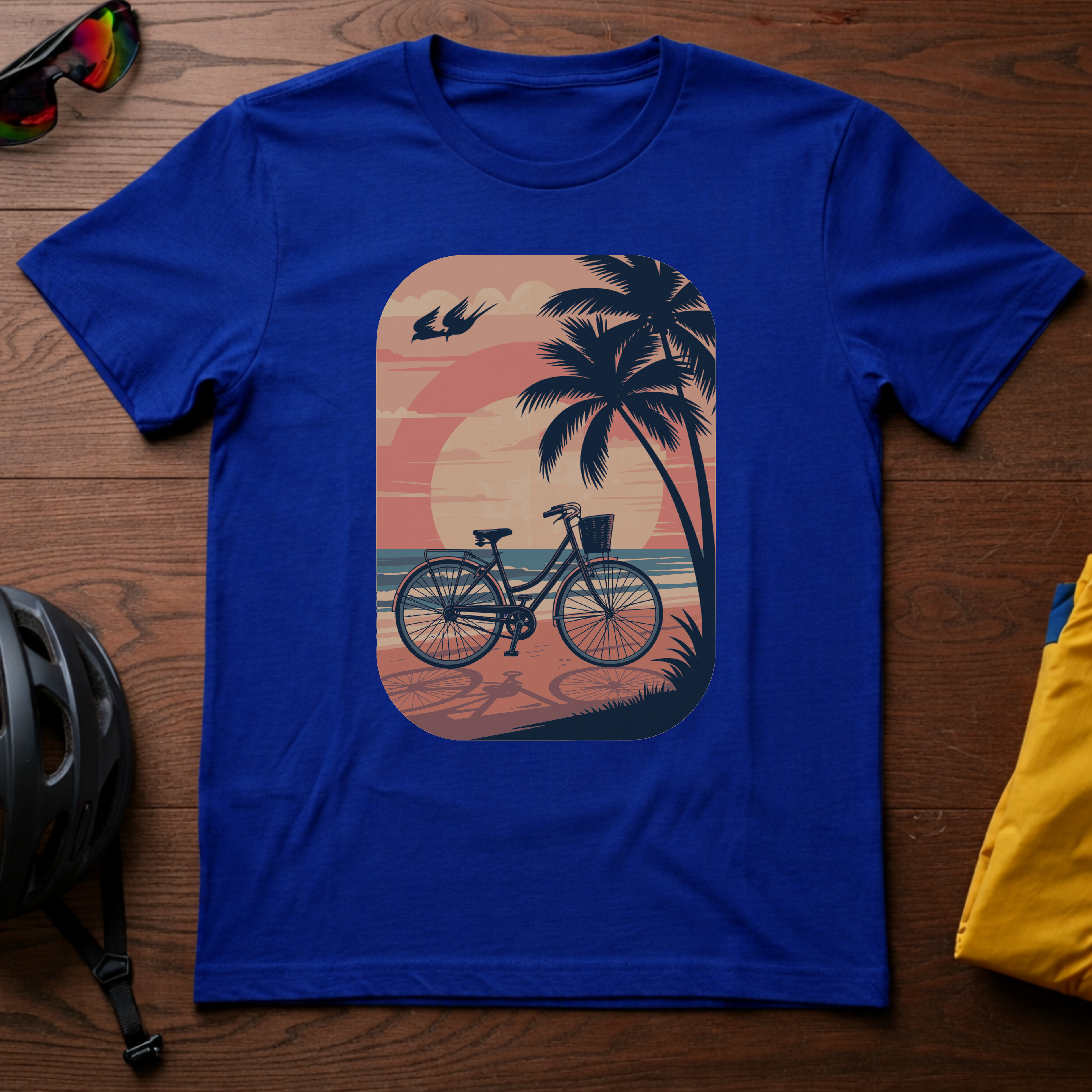 Bicycle on the Beach at Sunset - Chainline Collective