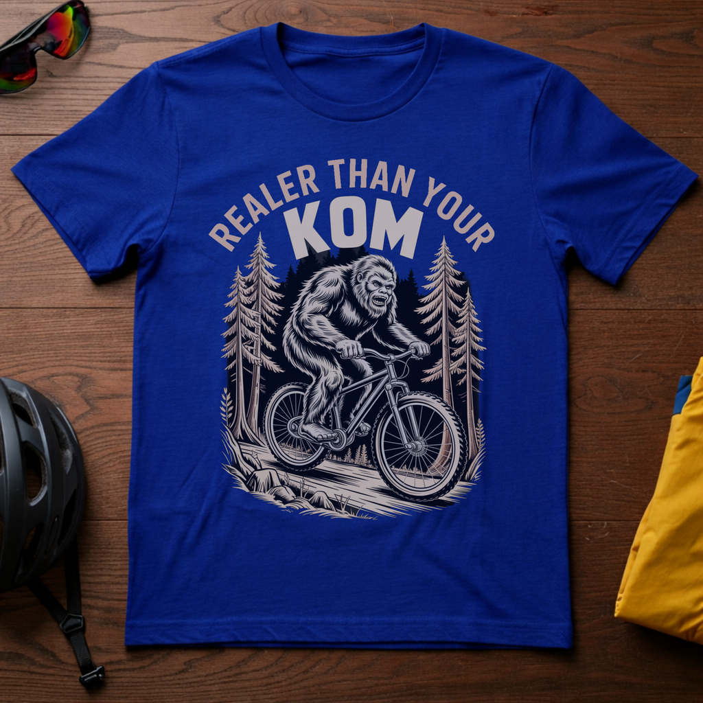 Realer Than Your KOM' Bigfoot Mountain Bike Tee - Chainline Collective