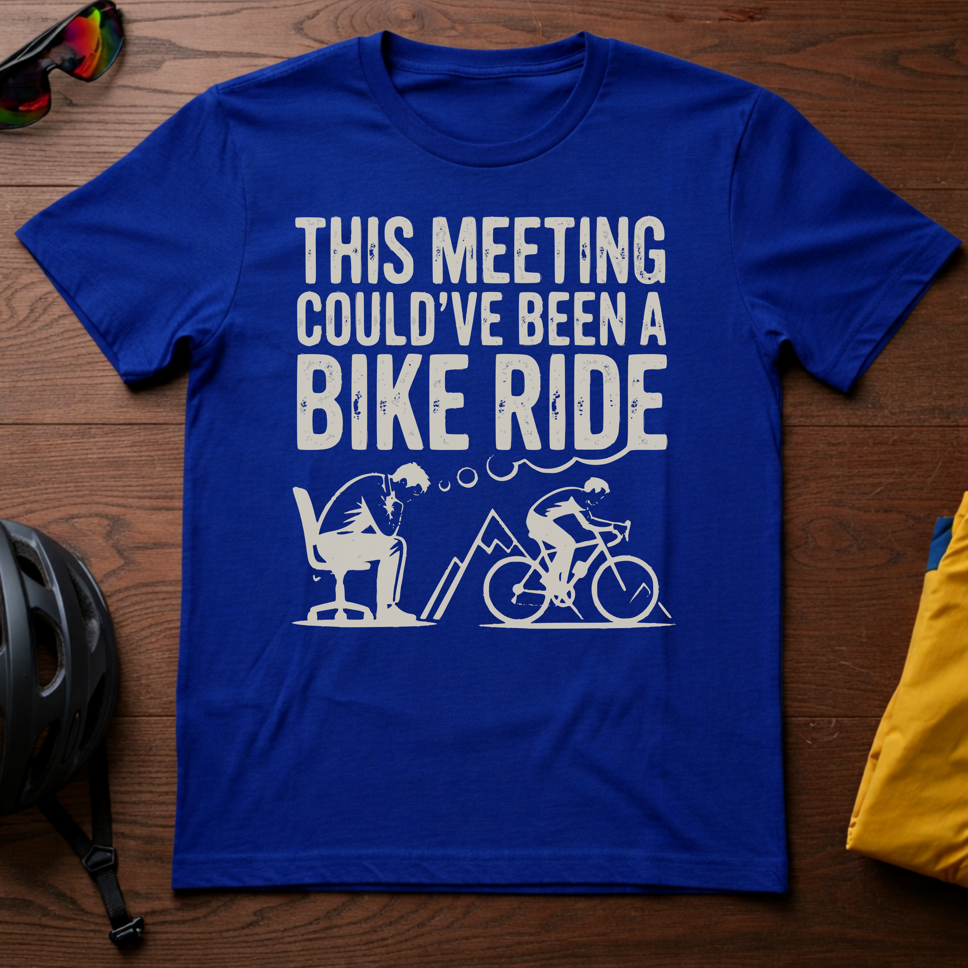 "This Meeting Could've Been a Bike Ride" Tee - Chainline Collective
