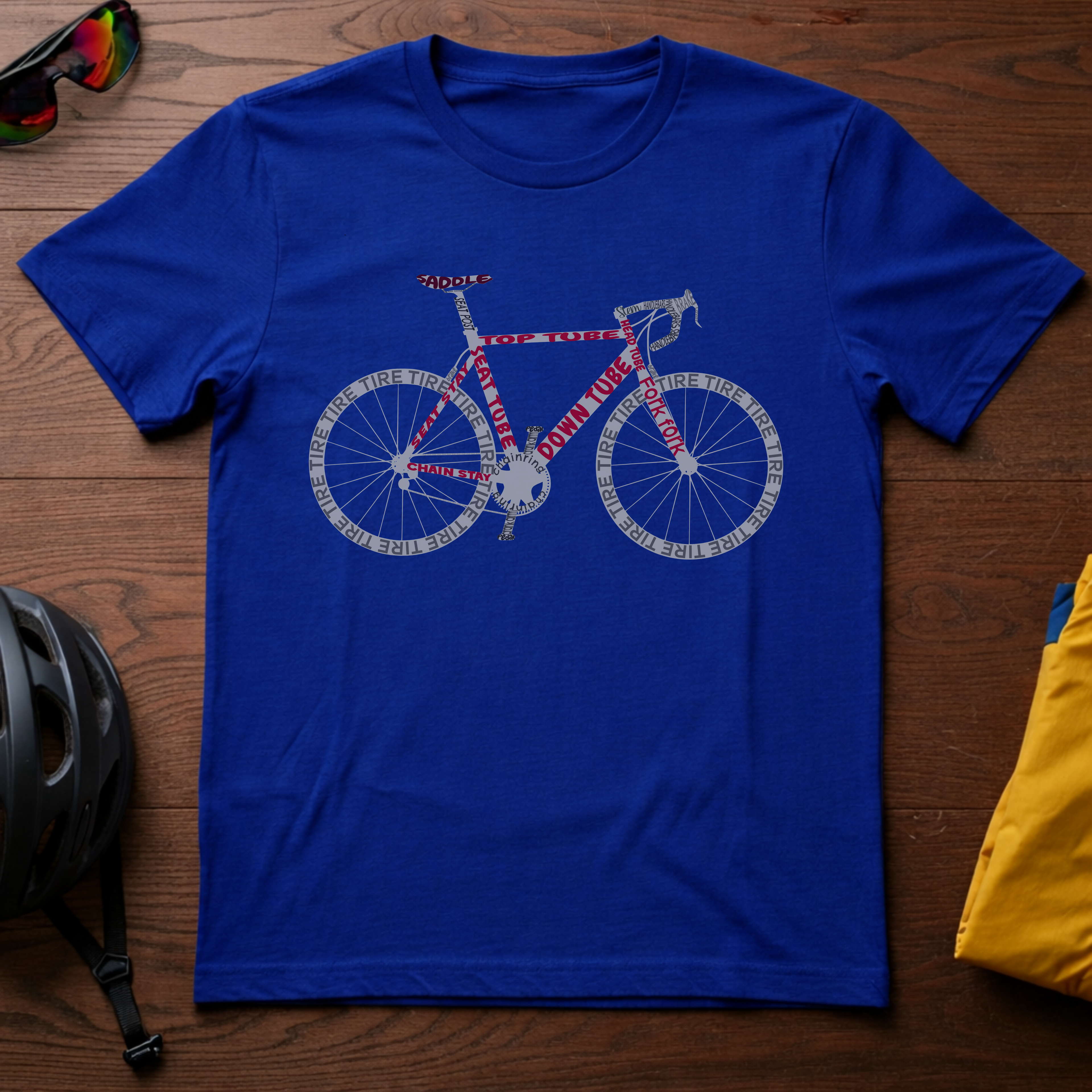Road Bike Anatomy T-Shirt - Chainline Collective