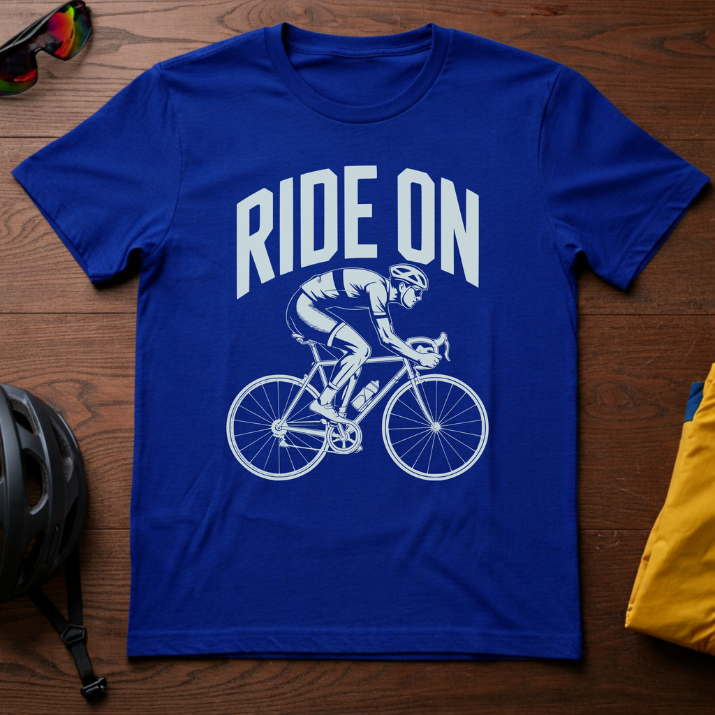 "Ride On" Road Cyclist Tee - Chainline Collective
